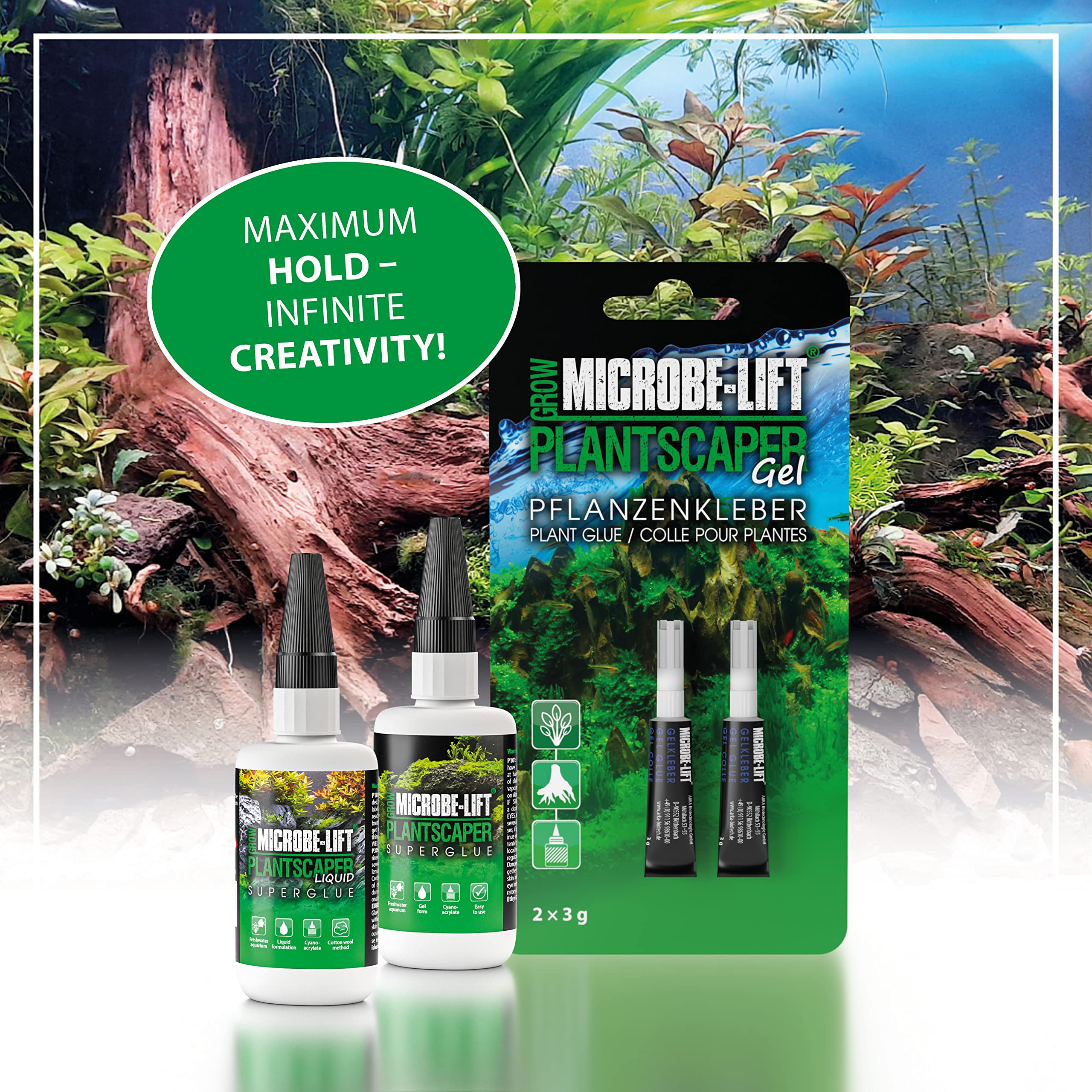 Microbe-Lift Plantscaper - Plant Glue For Moose And Plants 2 X 5 G