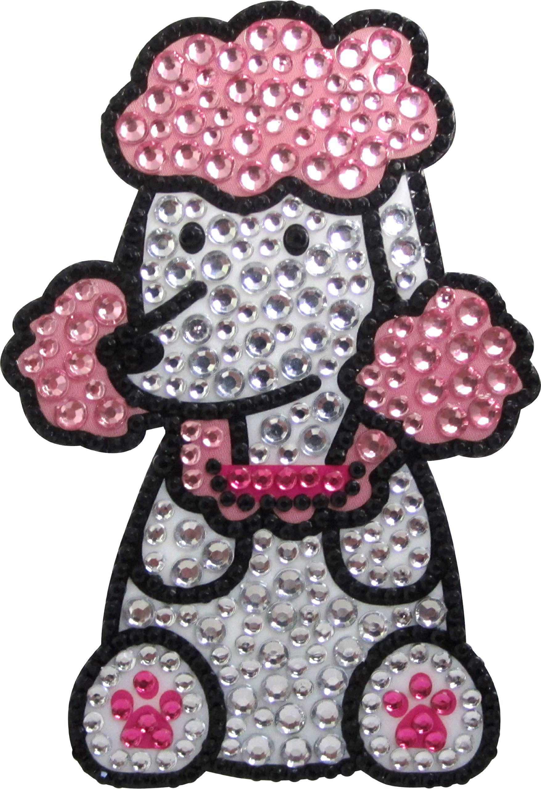 Foufou Dog Love Your Breed Rhinestone Sticker, Poodle