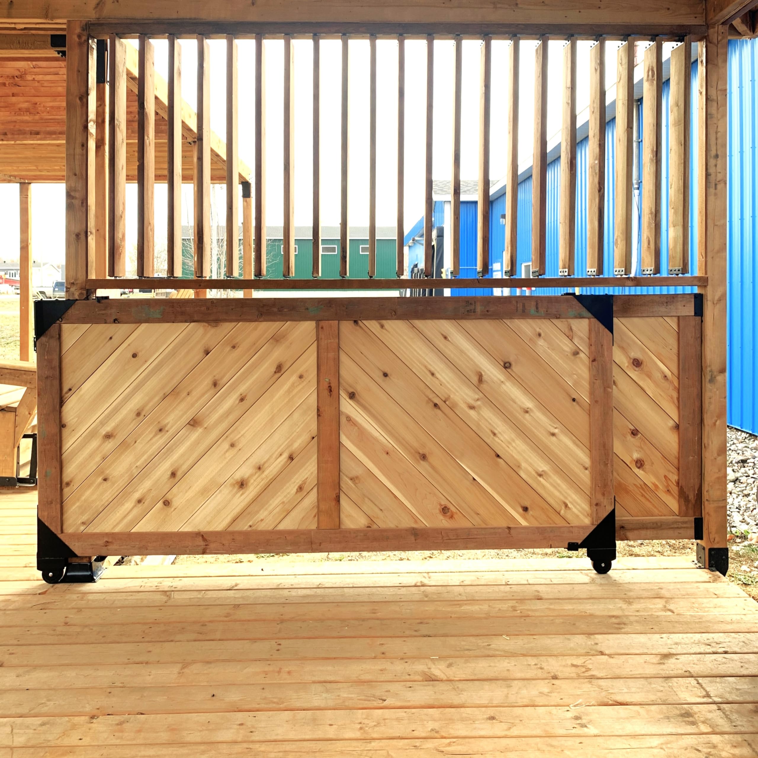 Pylex Sliding Gate Kit Model 11052, Black Steel Construction