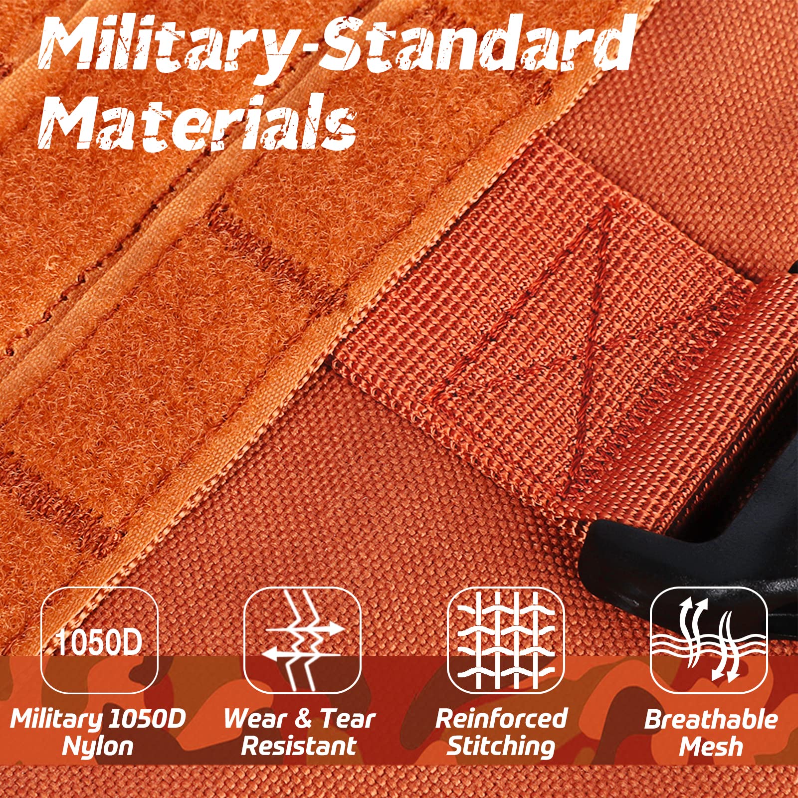 Rabbitgoo Tactical Dog Harness For Large Dogs, Heavy Duty Dog Harness With Handle, No-Pull Service Dog Vest Large Breed, Adjusta