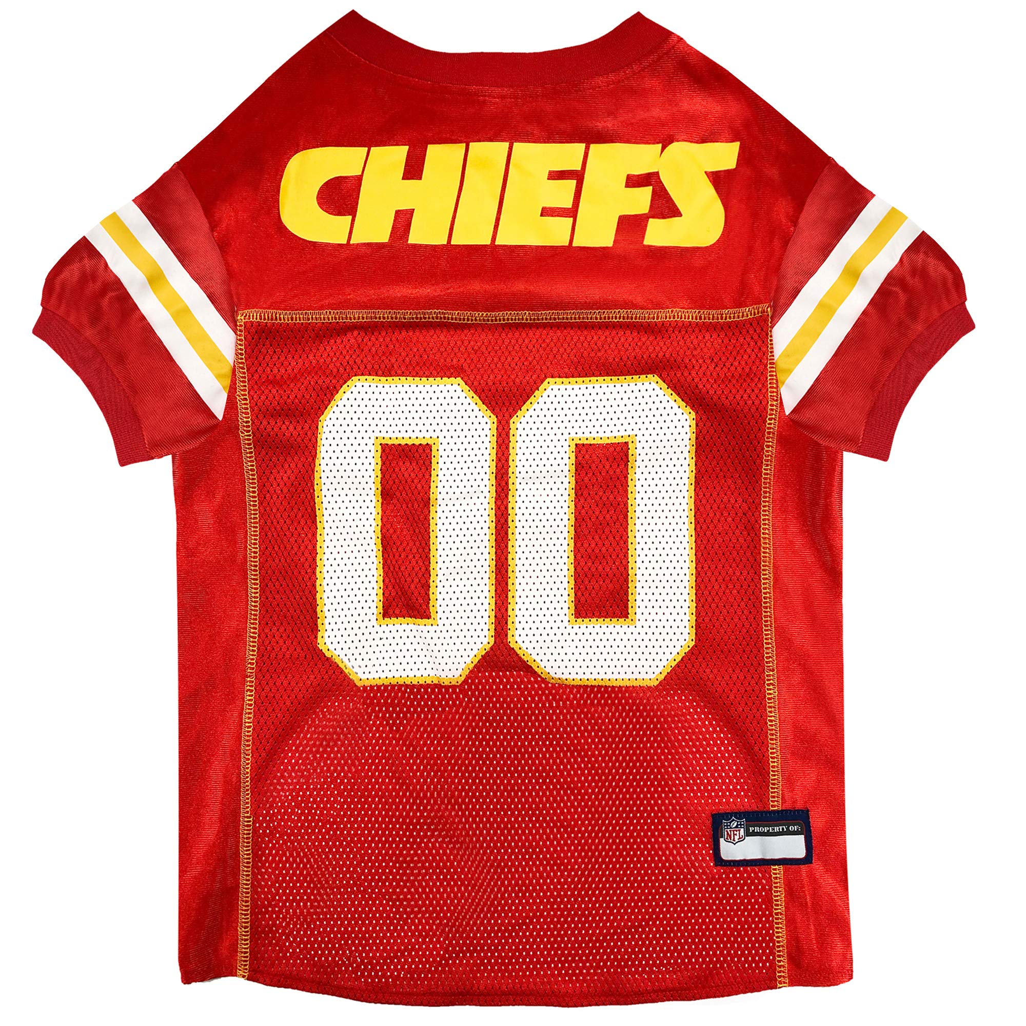 Pets First Nfl Kansas City Chiefs Dog Jersey - Size Large. Premium Dog & Cat Jersey For Football Fans