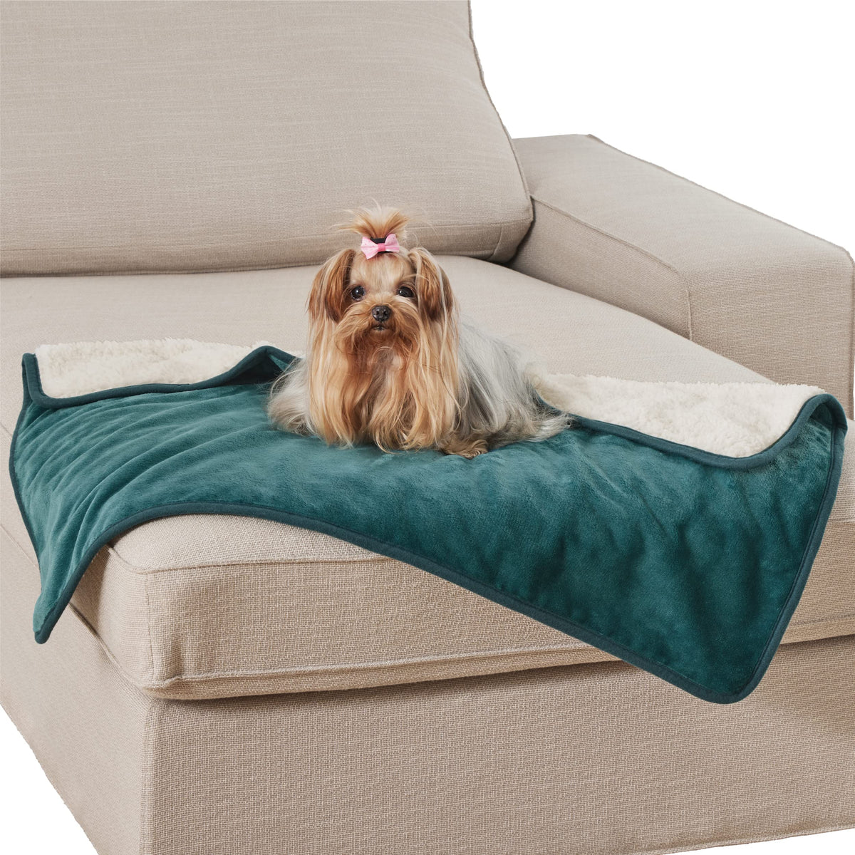 Bedsure Waterproof Blanket For Bed - Sherpa Fleece Waterproof Dog Blankets For Large Dogs, Pet Blankets For Bed/Couch/Dog Crate,