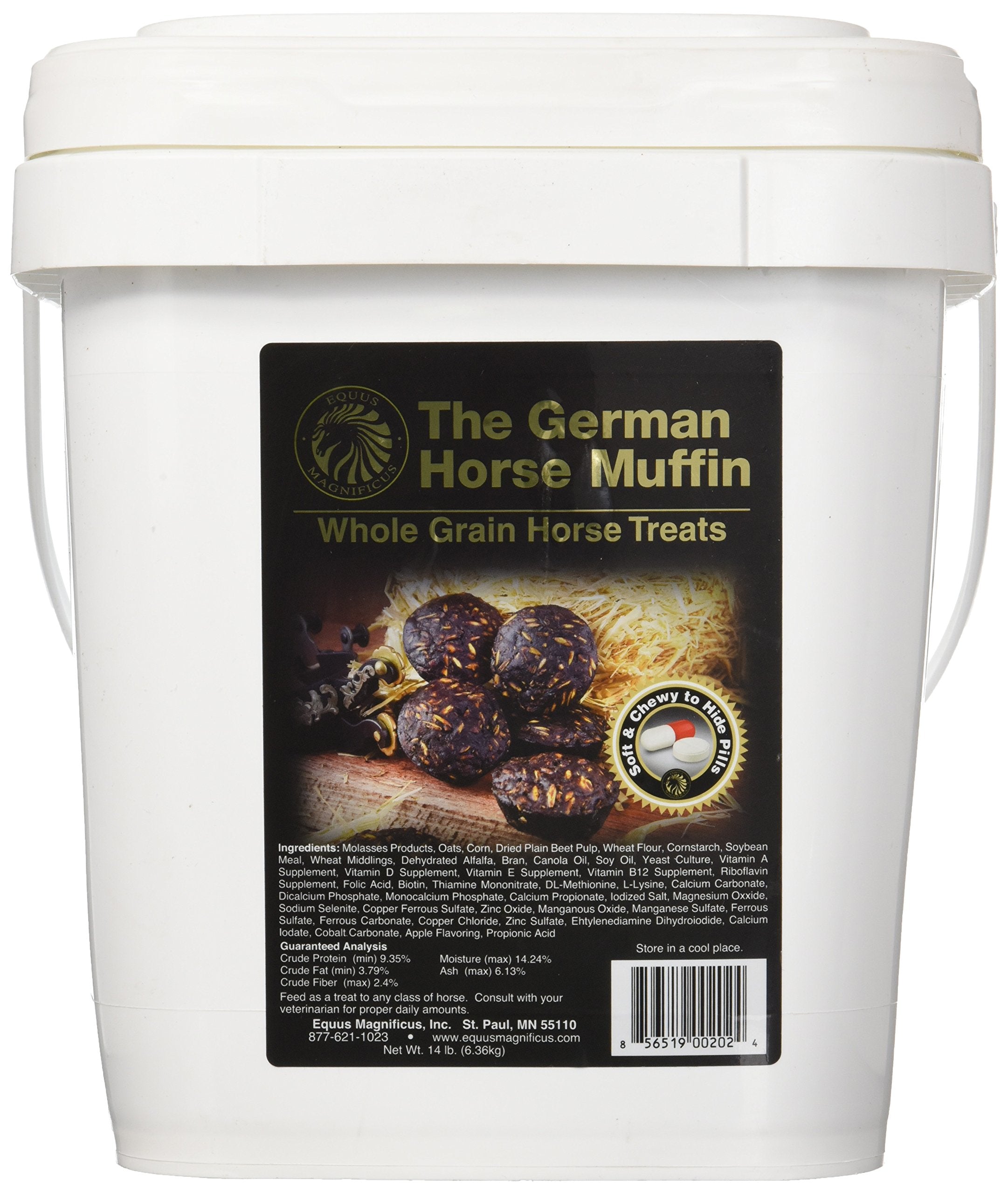 Equus Magnificus German Horse Muffins Bucket, 14-Pound