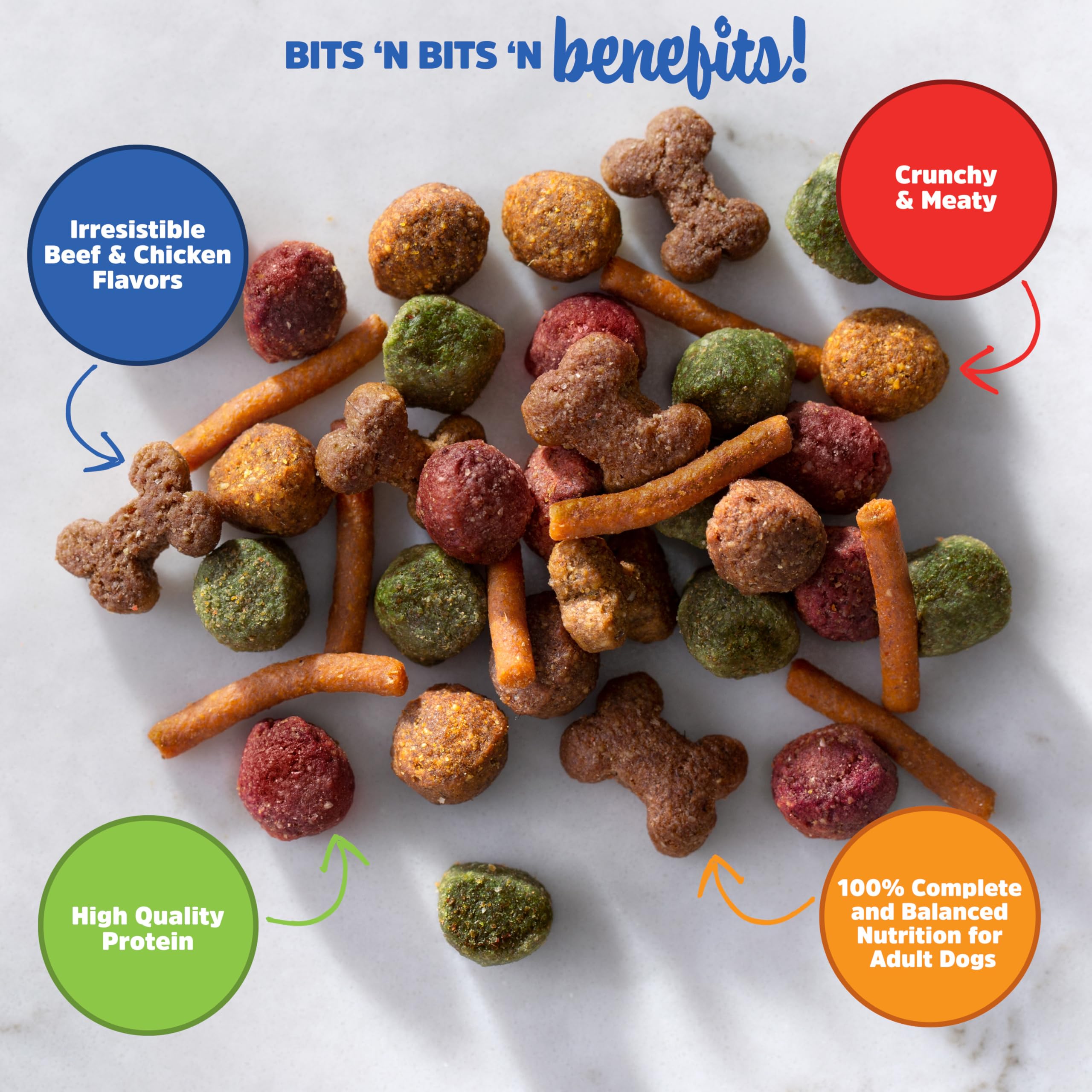 Kibbles n Bits Original Savory Beef & Chicken Flavors Dry Dog Food, 16-Pound