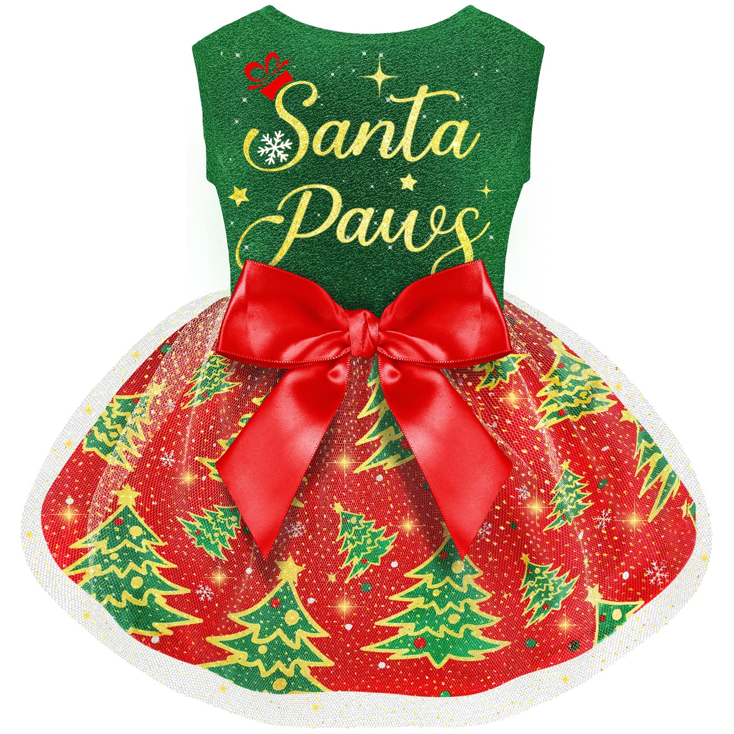 Dog Christmas Outfit Dog Dresses, Dog Christmas Costume Clothes For Dogs Funny Puppy Dress With Bow For Small Large Dogs, Pumpki