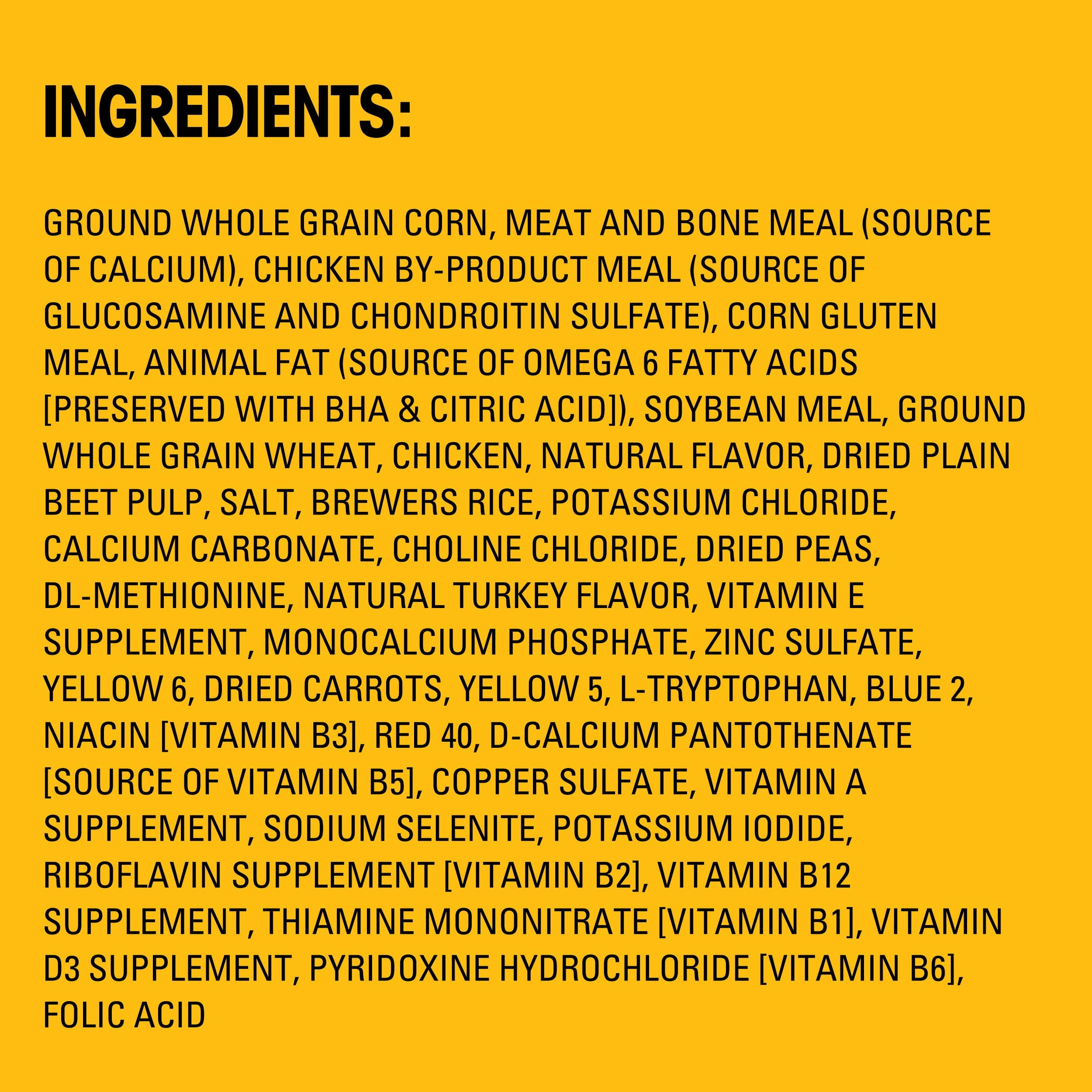 Pedigree High Protein Adult Dry Dog Food, Chicken and Turkey Flavor, 18 lb. Bag
