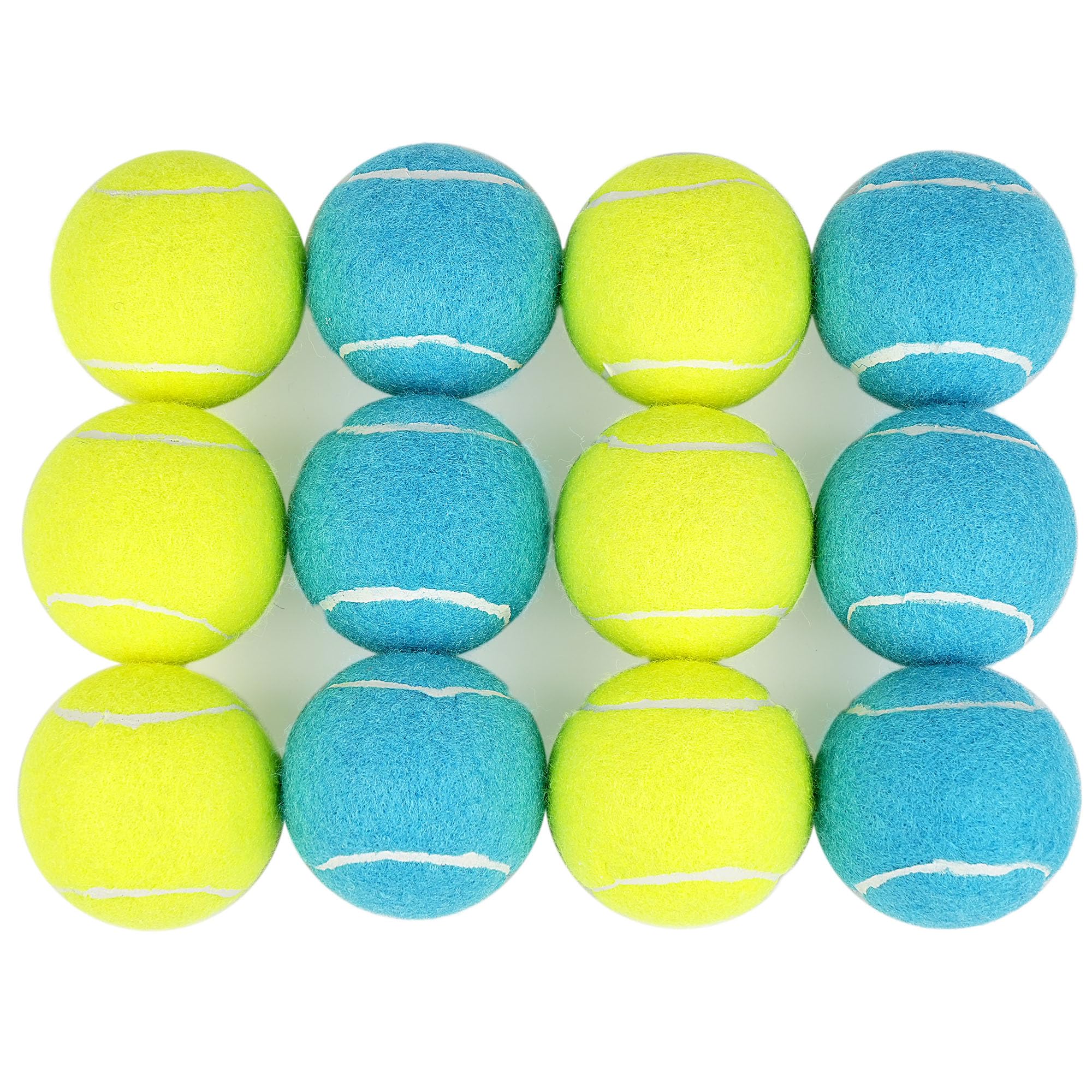 Primepets Tennis Balls For Dogs, 2.5 Inch, 12 Pack, Squeaky Dog Toy, Interactive Pet Fetch Ball For Medium And Large Dogs, Squea