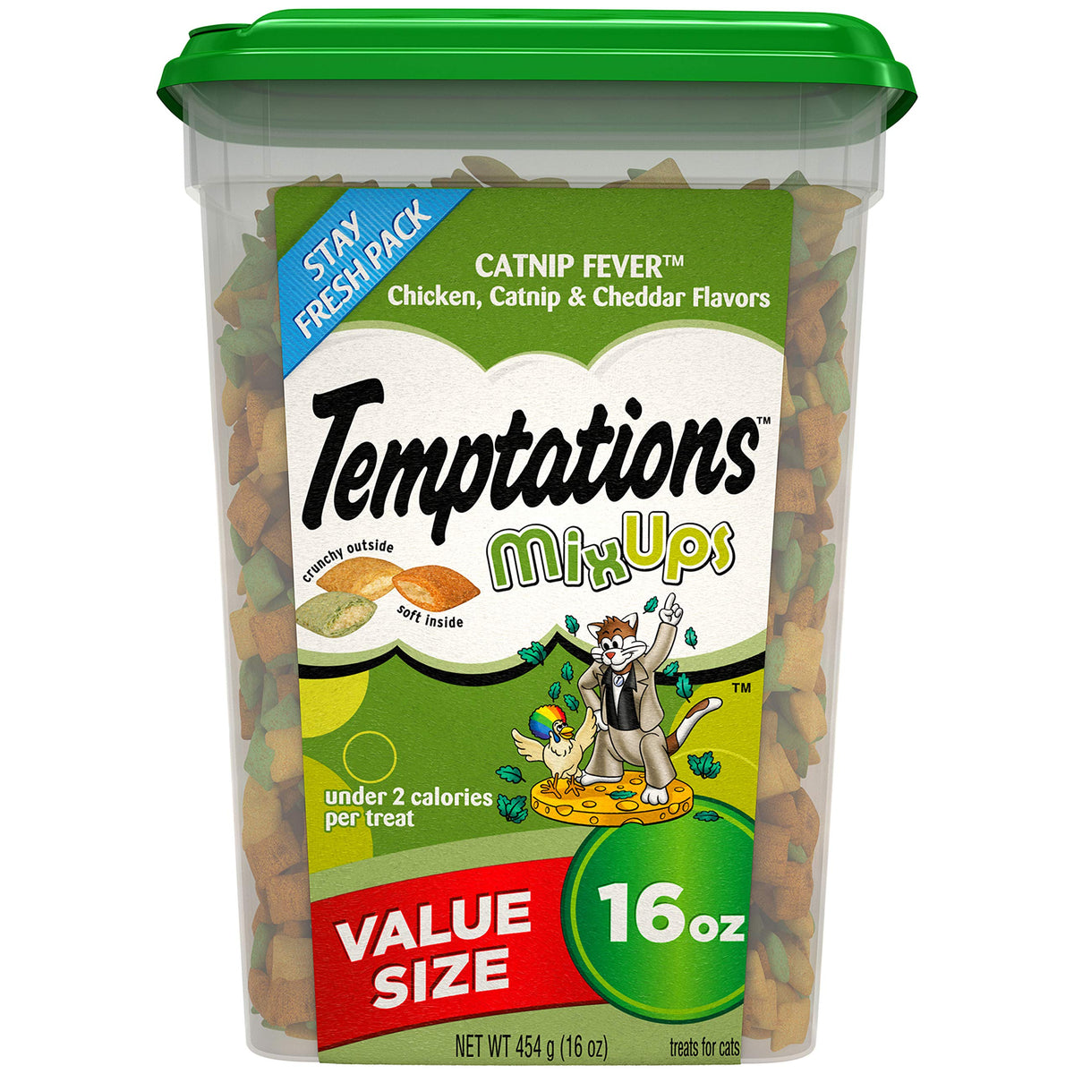Temptations Mixups Treats For Cats Catnip Fever Flavor 16 Ounces