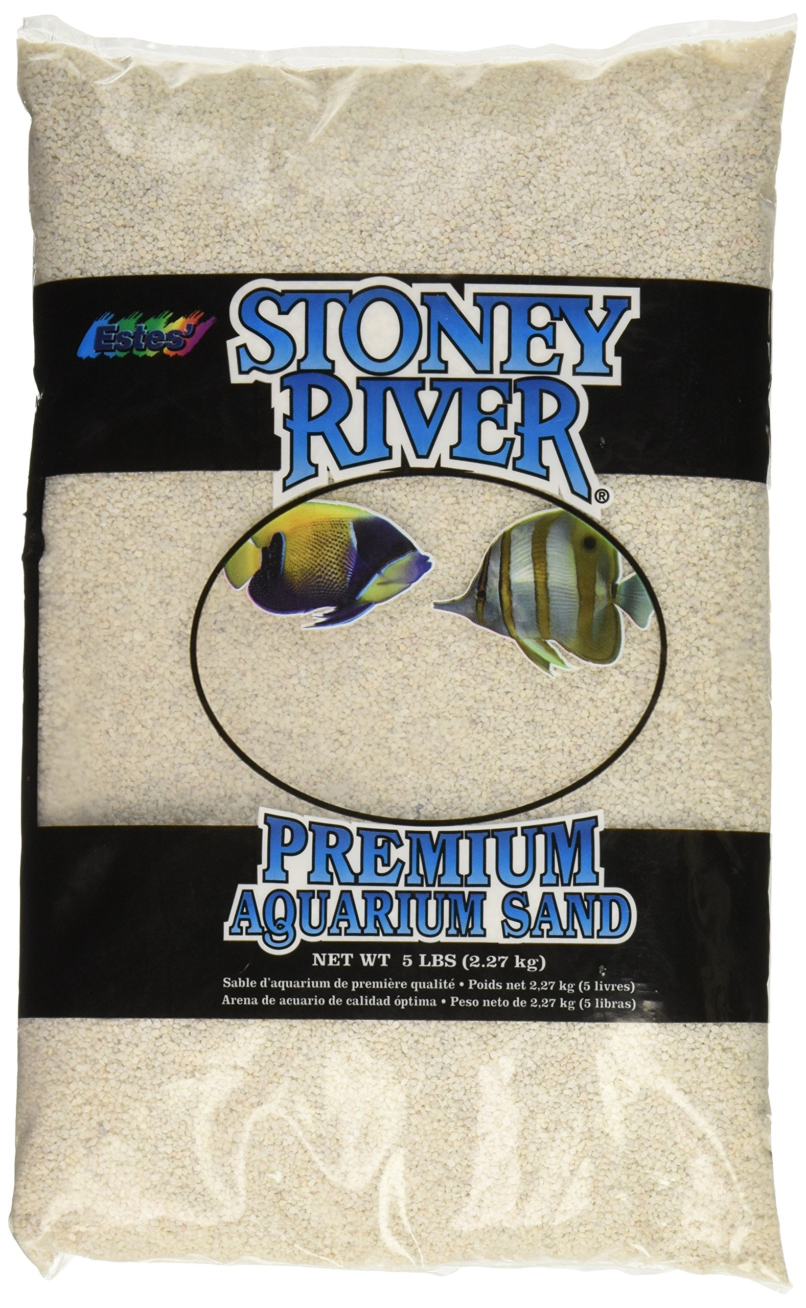 Stoney River White Aquatic Sand Freshwater And Marine Aquariums, 5-Pound Bag