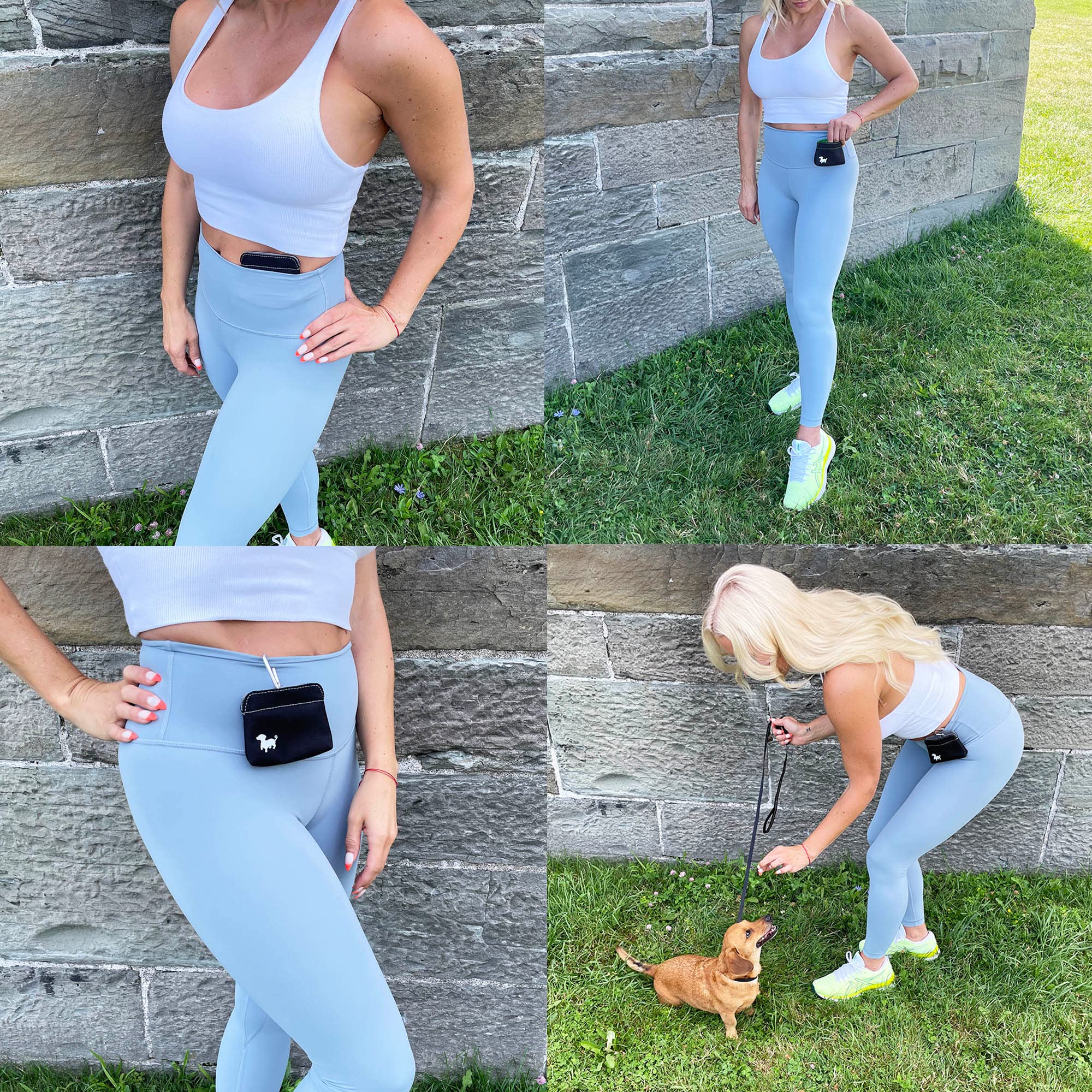 Swaggly Pocket Sized Dog Treat Pouch - Turquoise, Small, with Magnetic Closure for Pet Training and Walking