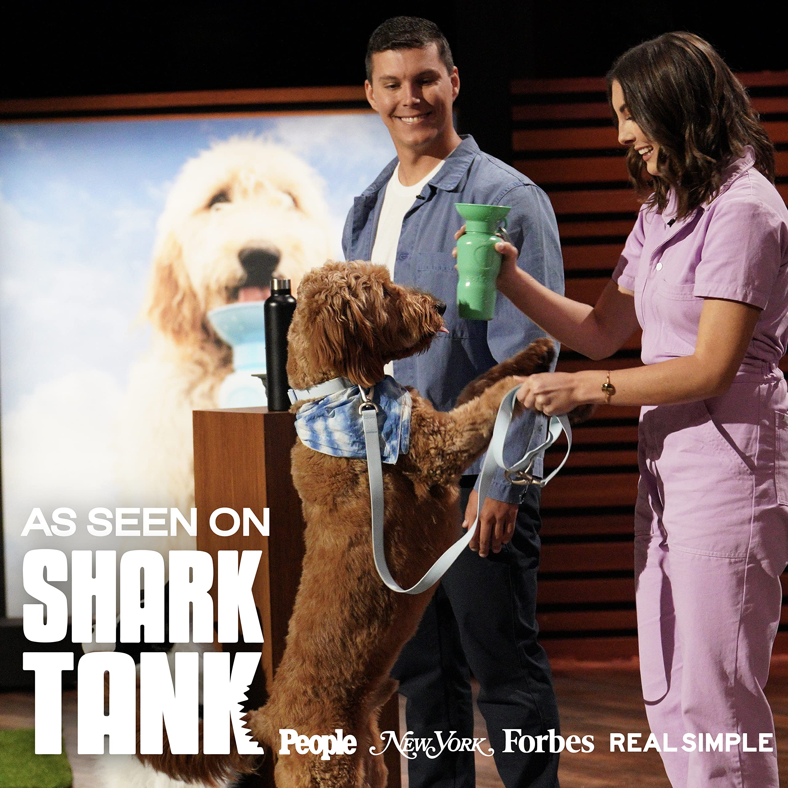 Springer Dog Water Bottle | Portable Travel Water Bottle Dispenser for Dogs | Dog Gift Seen on Oprahs Favorite Things, Shark Ta