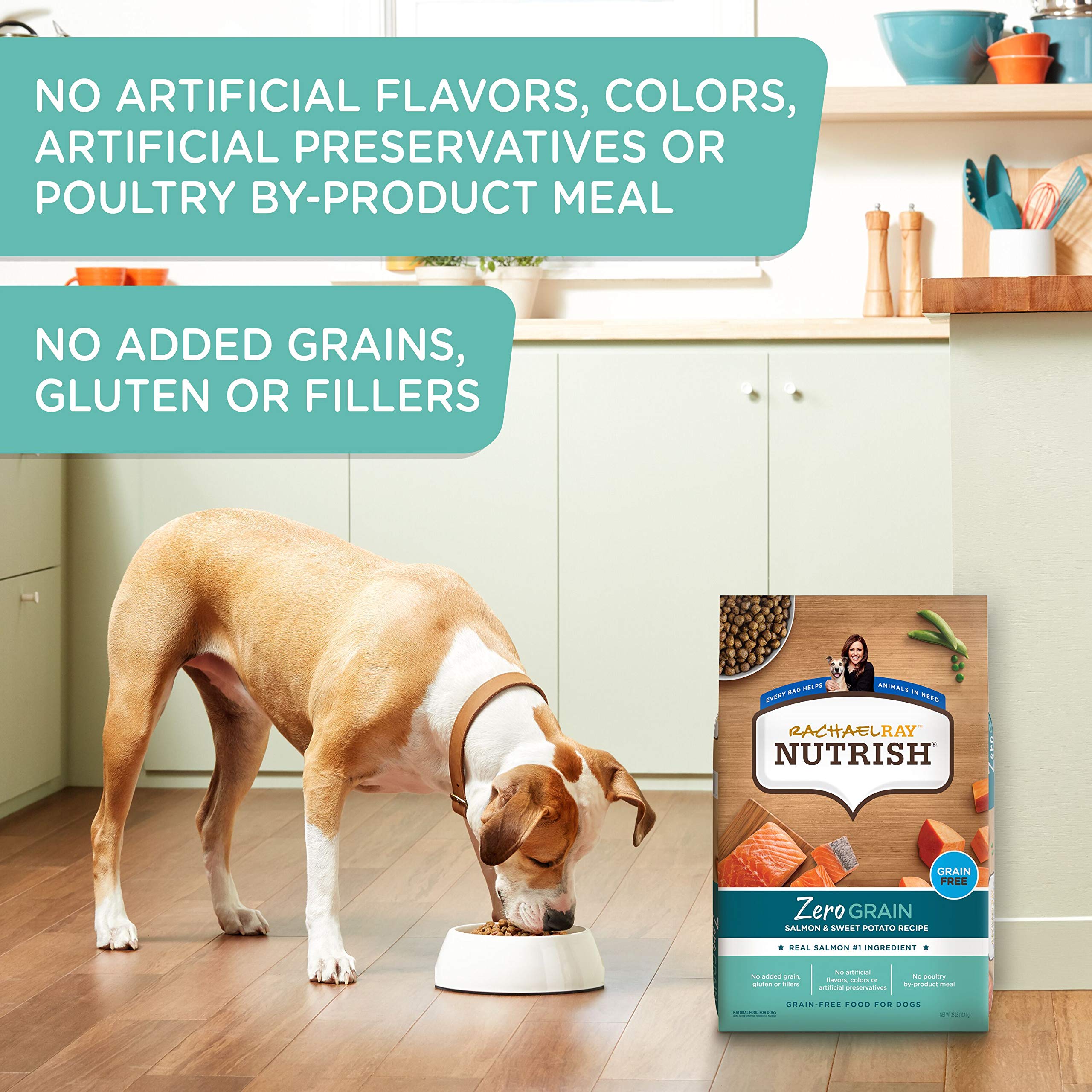 Nutrish Grain Free Salmon & Sweet Potato Recipe Dry Dog Food, 11.5 lb. Bag, Packaging May Vary (Rachael Ray)