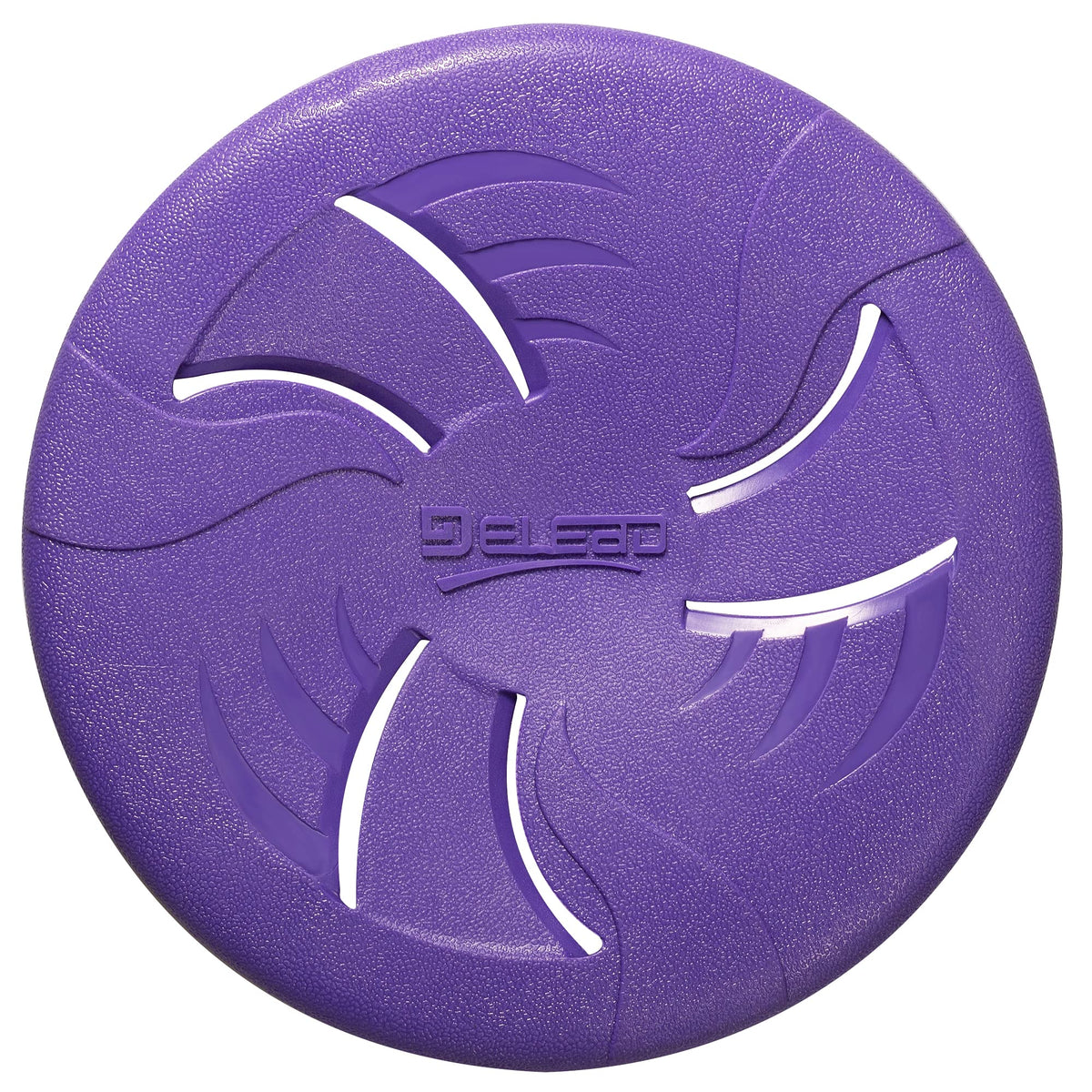 Hongezey Indestructible Dog Flying Disc, Interactive Dog Flyer Toys, Soft Lightweight Dog Catch And Fetch Toys For Medium Large Dogs, Floats In Water & Safe On Teeth, 9 Inch (Large, Purple)