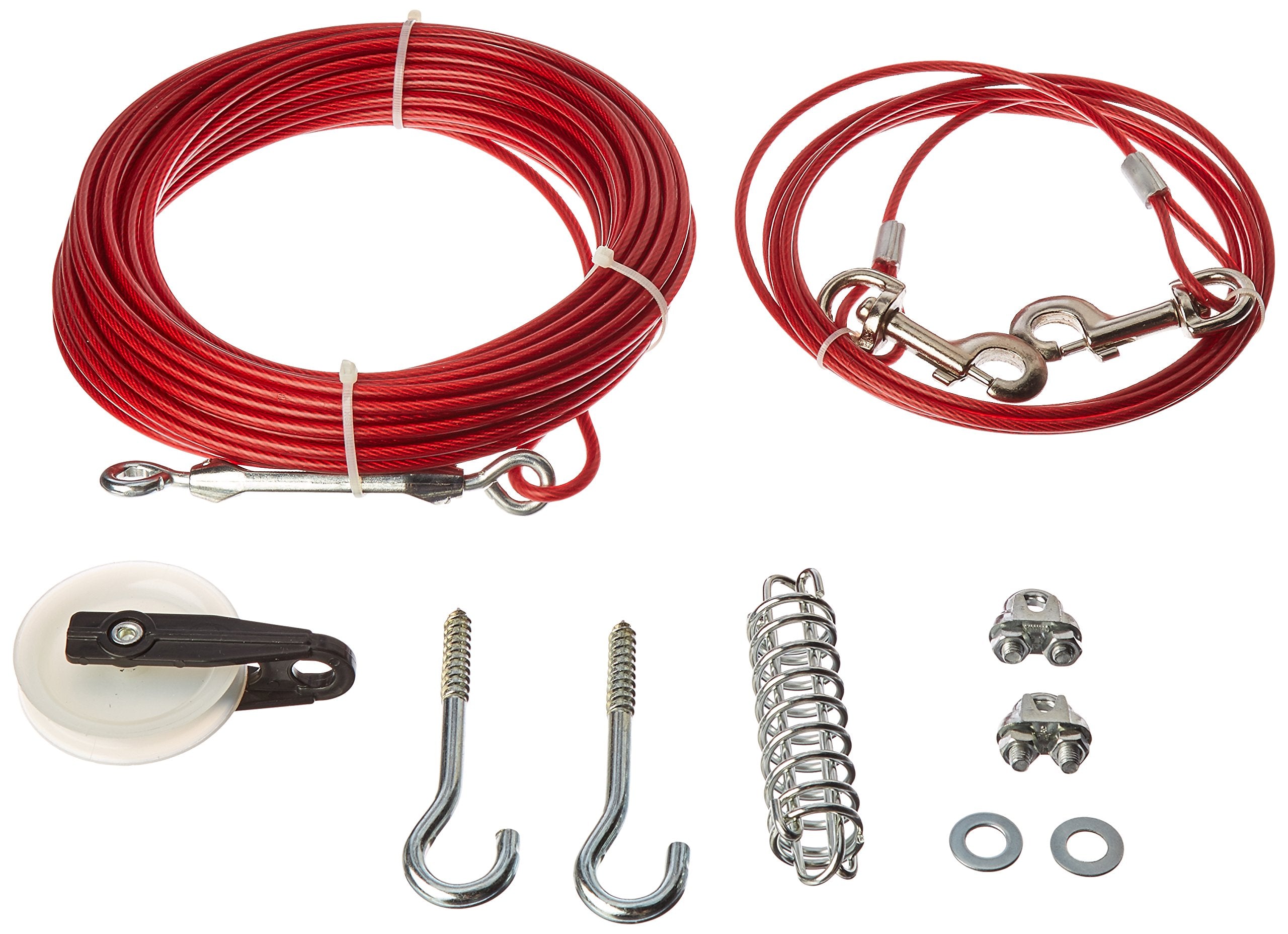 Ruffin' It 15 Ft. Heavy Duty Cable Tie-Out For Dogs, 1700# Strength Up To 100 Lbs