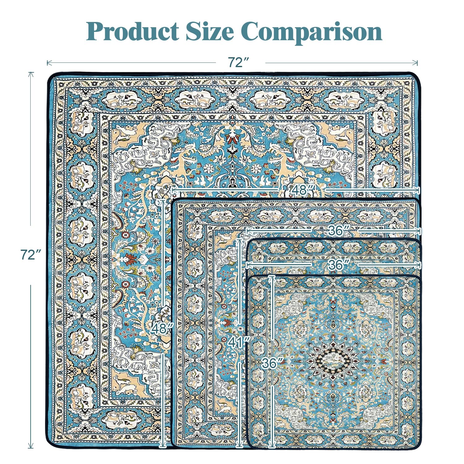 Qeils Washable Pee Pads For Dogs, 2 Pack Reusable 36'X36' Super Absorbent Leakproof Training Pads, Non-Slip Potty For Crate, F