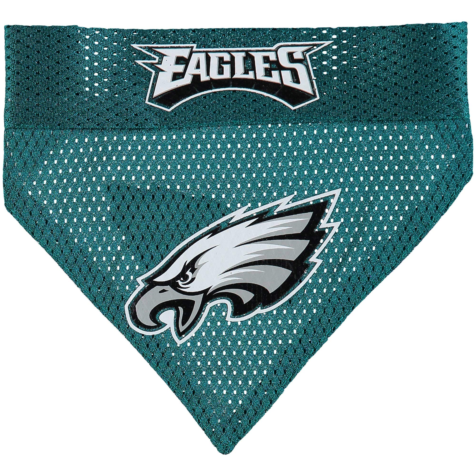 Pets First NFL DOG BANDANA - PHILADELPHIA EAGLES REVERSIBLE PET BANDANA. 2 Sided Sports Bandana with a PREMIUM Embroidery TEAM L