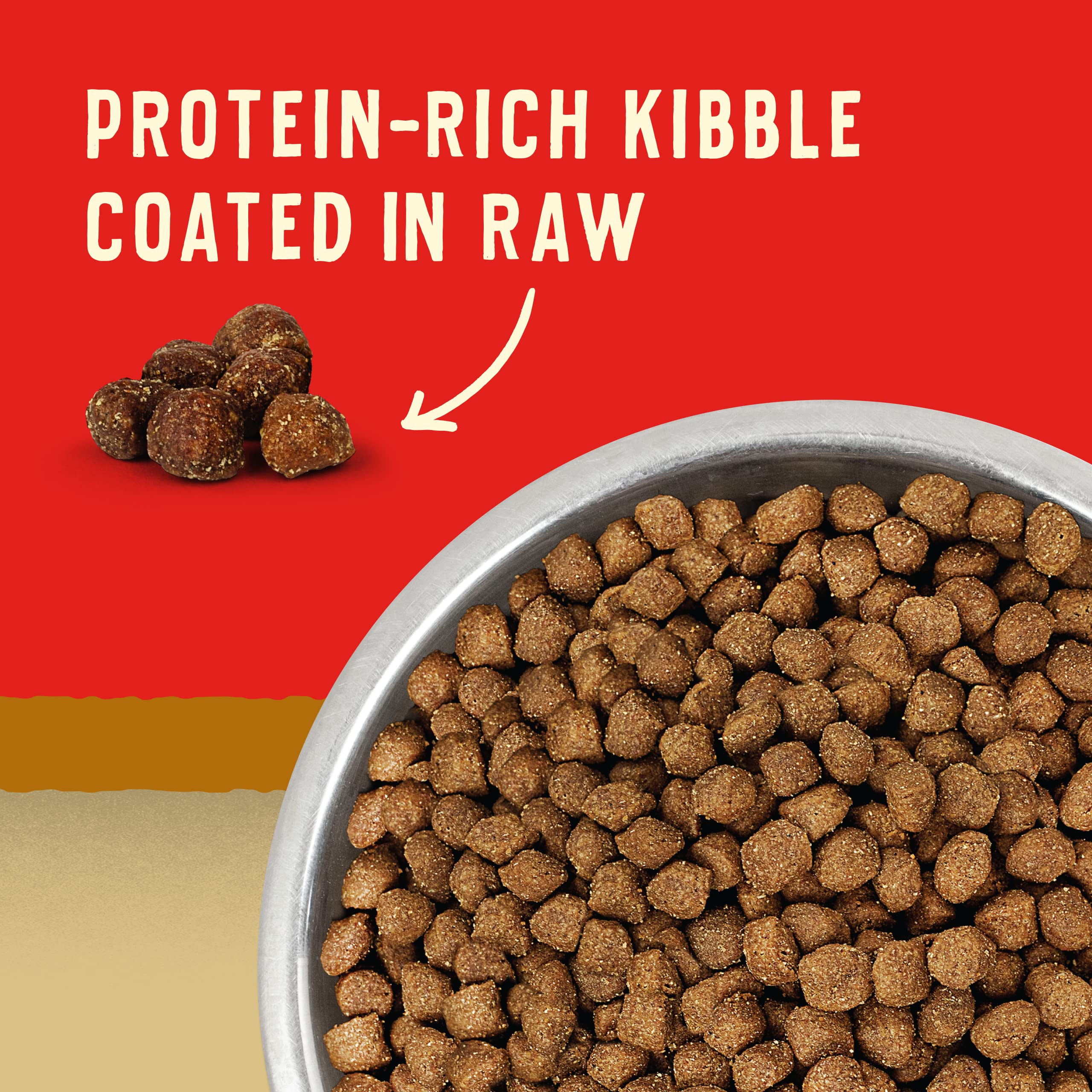 Stella & Chewys Wild Red Dry Dog Food Raw Coated High Protein Wholesome Grains Puppy Prairie Recipe, 21 lb. Bag