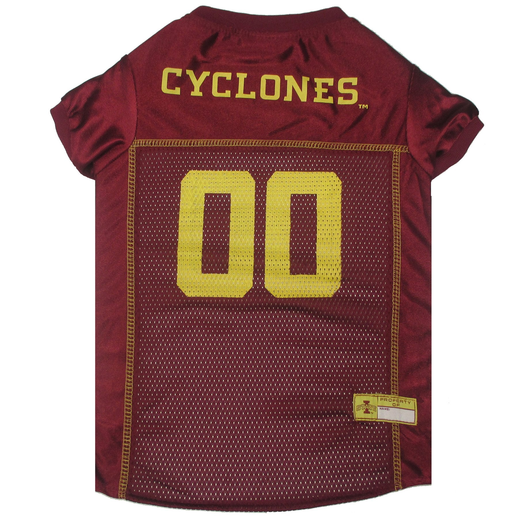 Pets First NCAA College Iowa State Cyclones Mesh Jersey for DOGS & CATS, Small. Licensed Dog Jersey with your Favorite Football/