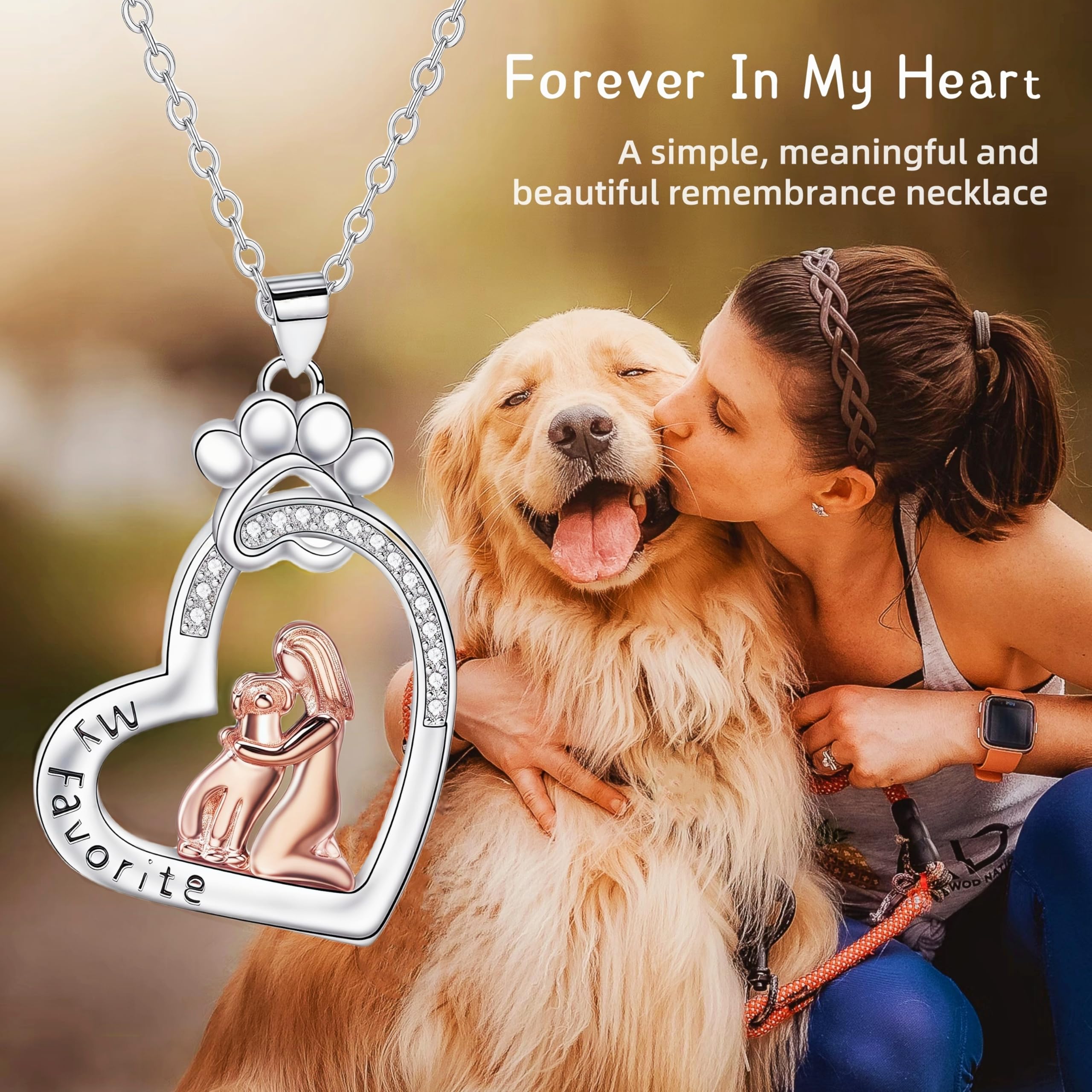 Dog Memorial Gifts Remembrance Necklace: Loss Of Dog Sympathy Gift Personalized Pet Necklace For Women Pet Lovers- Dog Bereaveme