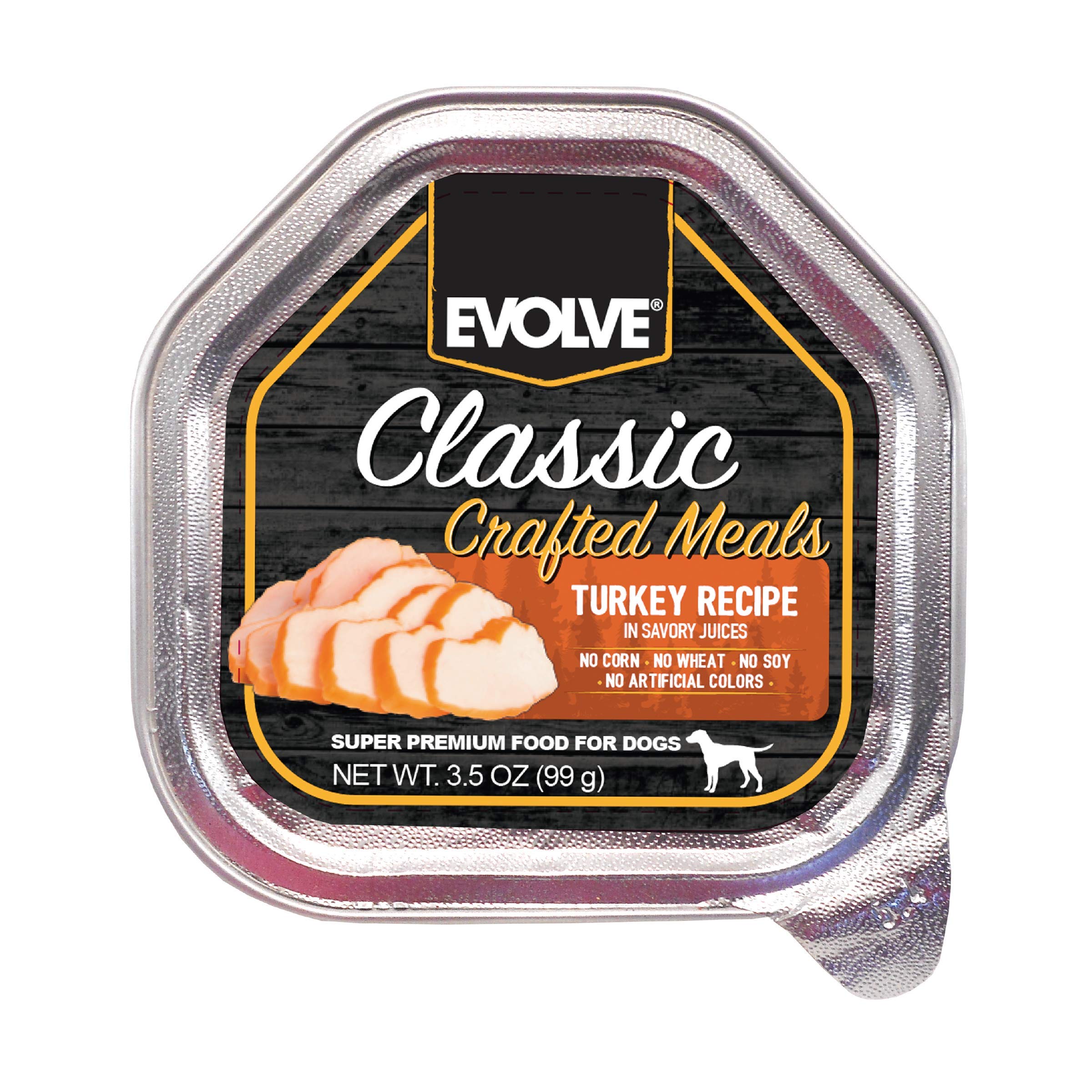 Evolve Classic Crafted Meals Turkey Recipe Dog Food (Pack of 15)