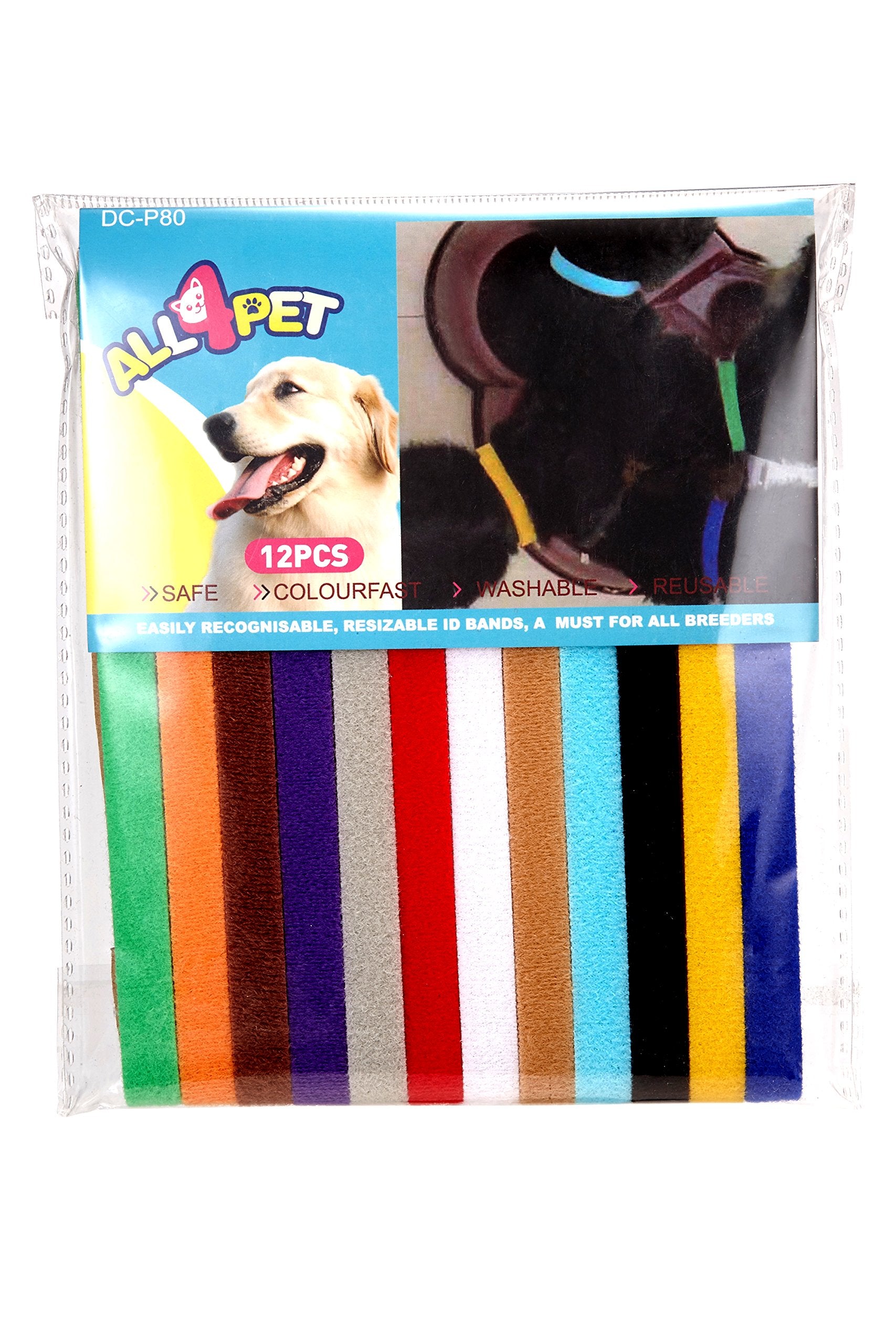 All4Pet Dc-P80 Puppy Collars, Puppy Id Collars, Set Of12, Soft, Adjustable & Reusable