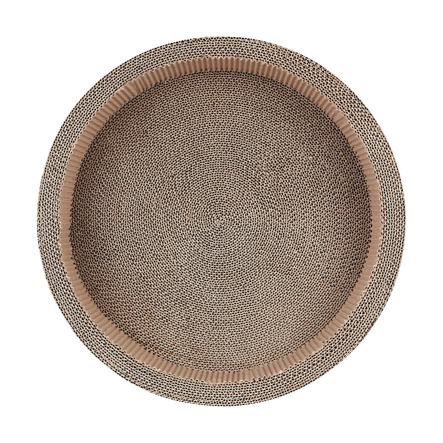 Scratchme Cat Scratcher Post & Board, Round Cat Scratching Lounge Bed, Durable Pad Prevents Furniture Damage, 17.32'' X 17.32''X