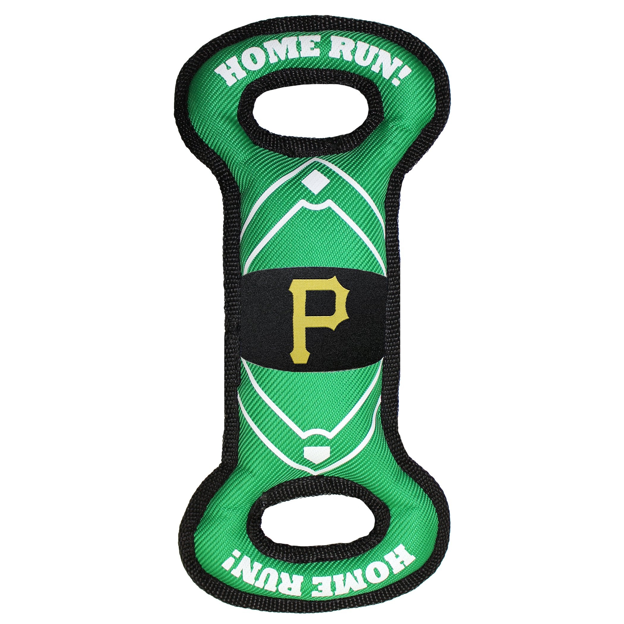 Pets First Mlb Pittsburgh Pirates Baseball Field Dog Toy With Double Rim Stitching & Inner Squeaker