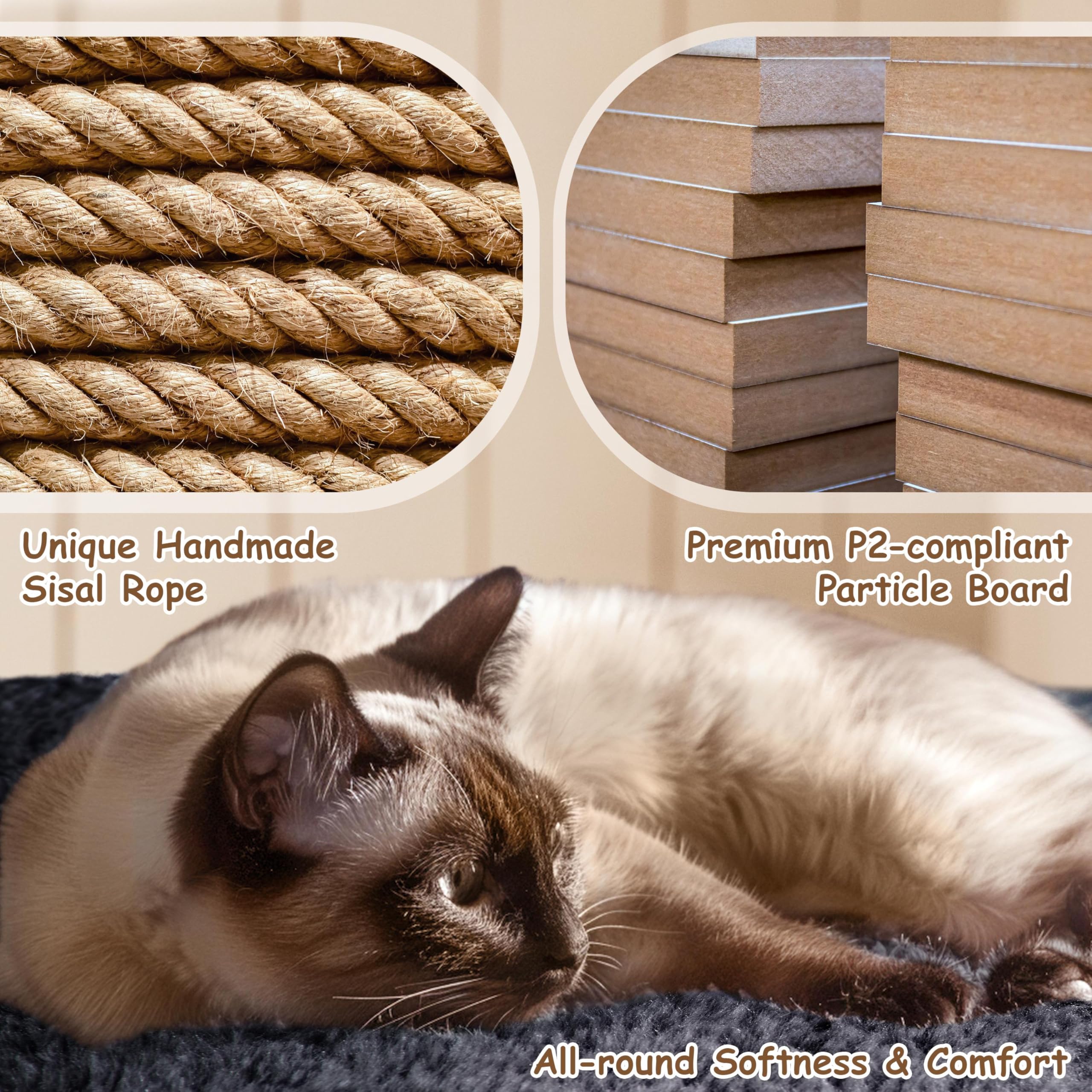 Yaheetech 33.5In Cat Tree, Small Kittens Tower W/Large Perch&2 Cozy Condos, Sisal Scratching Posts For Indoor Kittens/Cat, Stabl