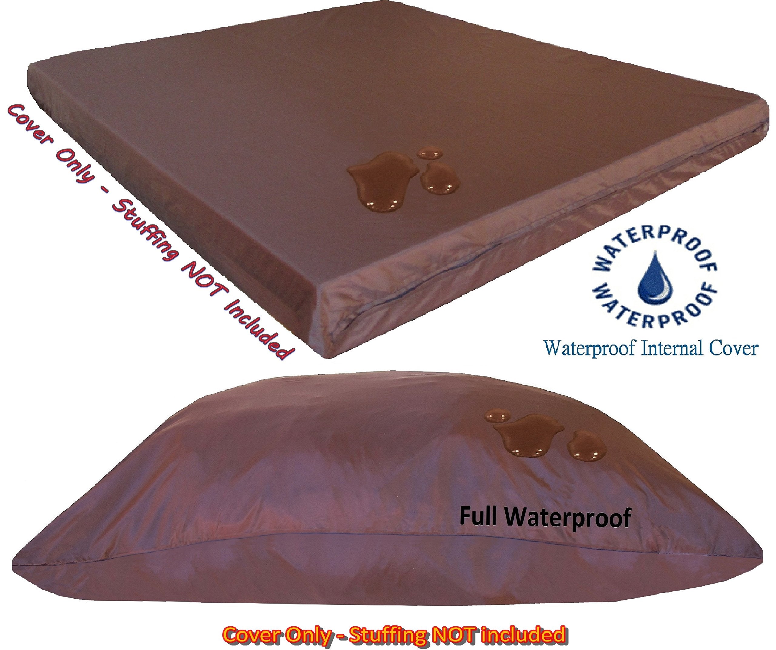 Dogbed4Less Do It Yourself Diy Pet Bed Pillow Duvet Oxford Cover + Waterproof Internal Case For Dog/Cat At Large 48'X29' After Dark Color - Covers Only