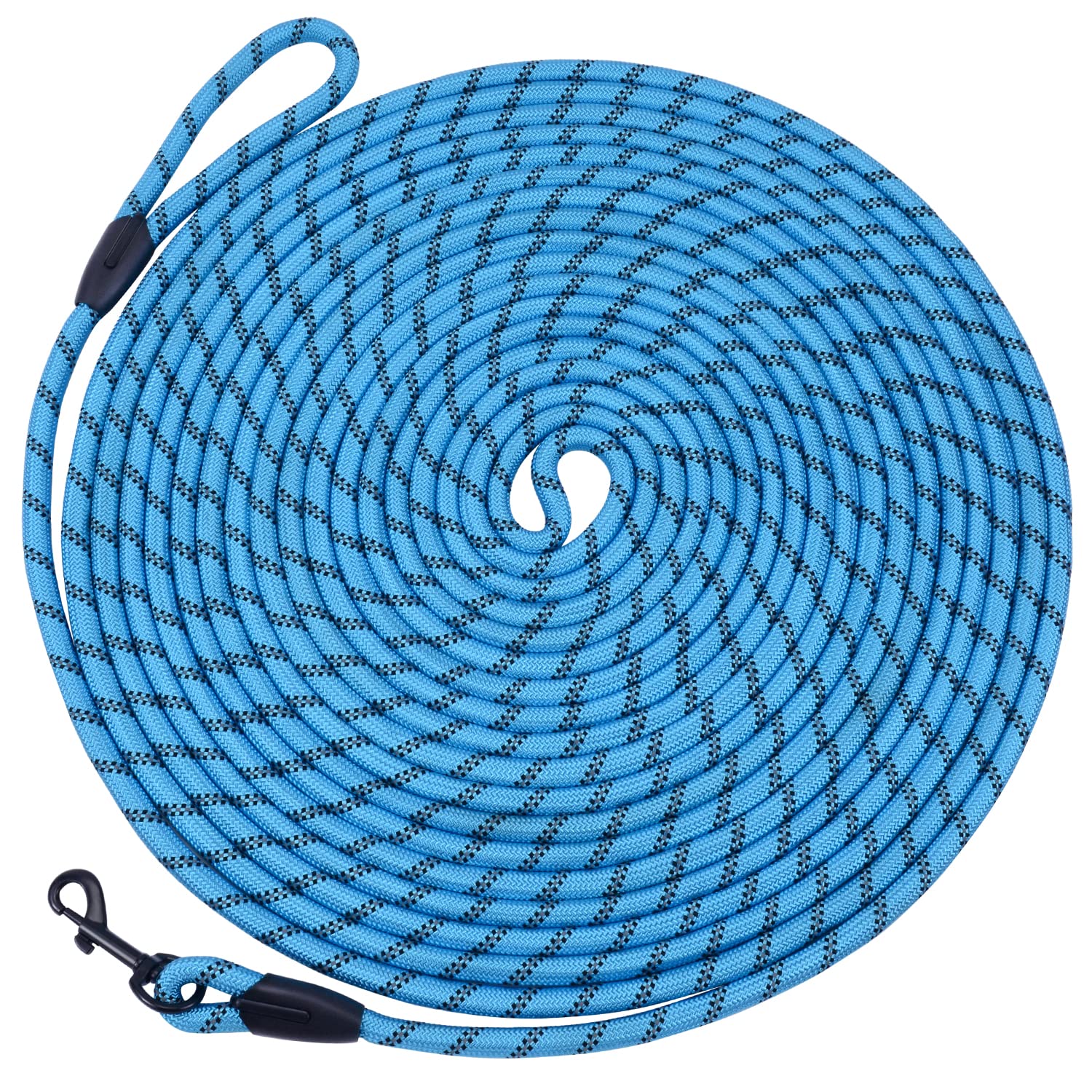 Long Dog Leash For Training 30Ft-Reflective Nylon Rope With Swivel Hook-Recall Agility Lead For Large Small Medium Dogs Outside 