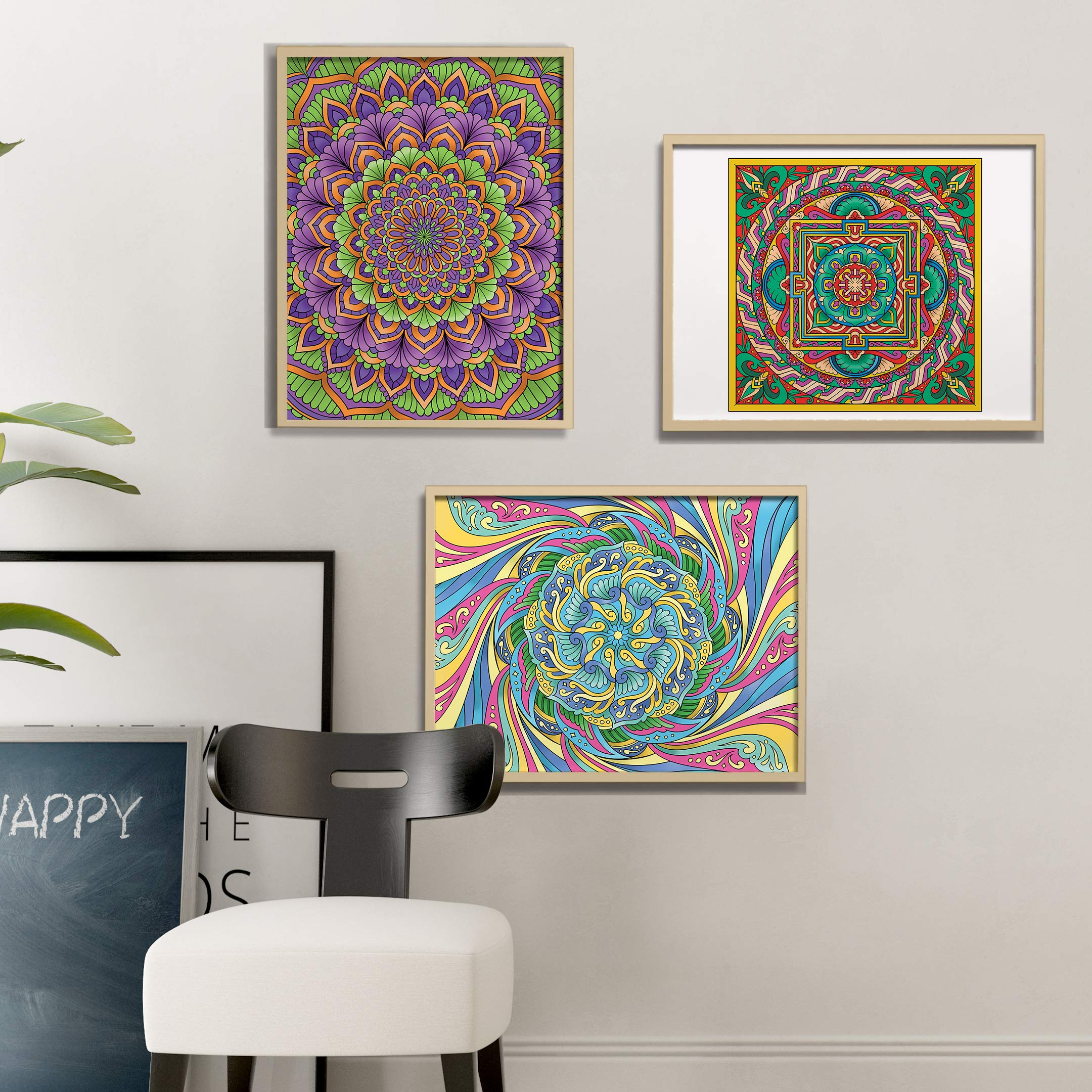 Colorit Mandalas To Color Volume Iv Coloring Book For Adults Relaxation, 50 Single-Sided Designs, Thick Smooth Paper, Spiral Bin