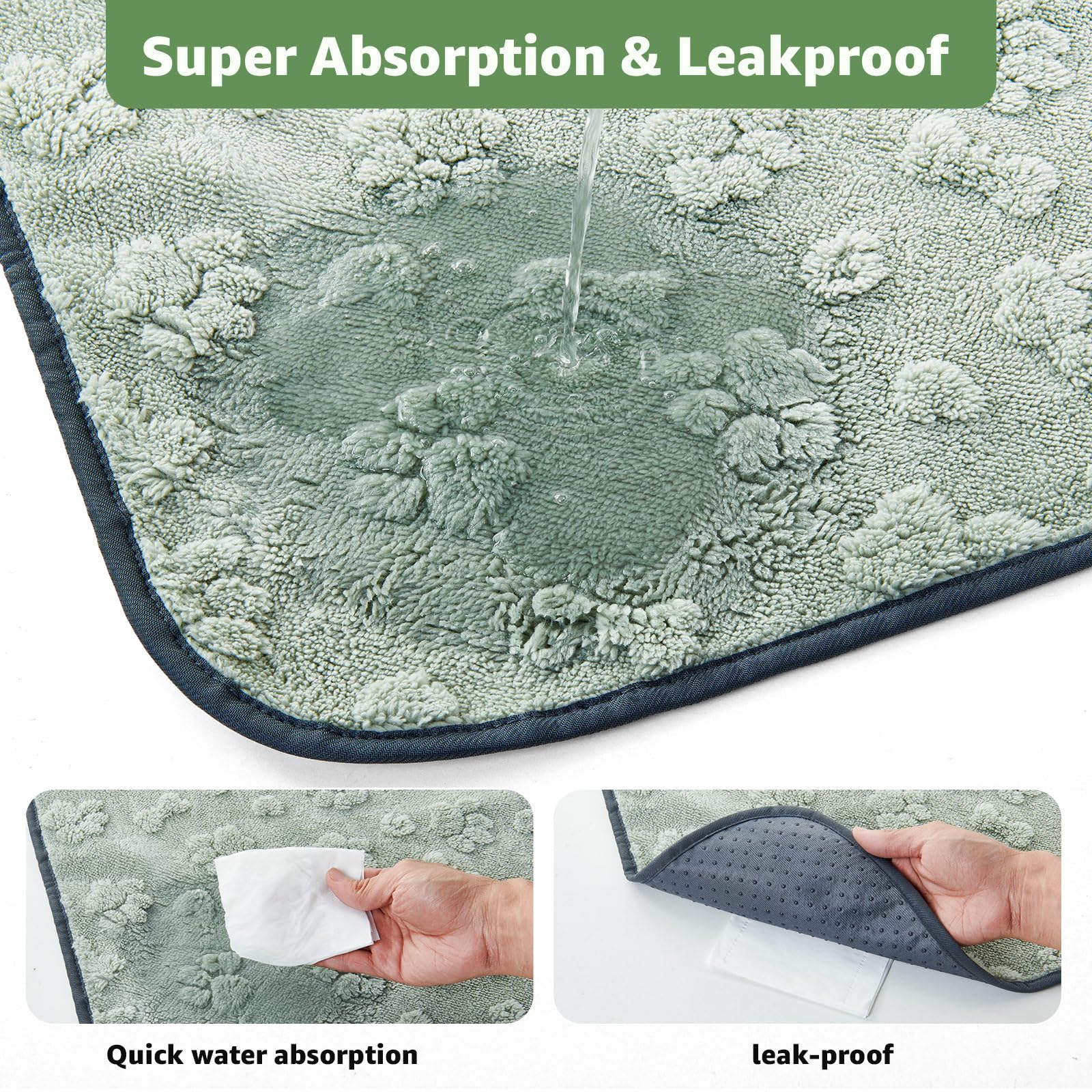Loobani Washable Pee Pads For Dogs: 72'X72' Super Absorbent Reusable Dog Pee Pads Extra Large, Waterproof And Leakproof Whelpi