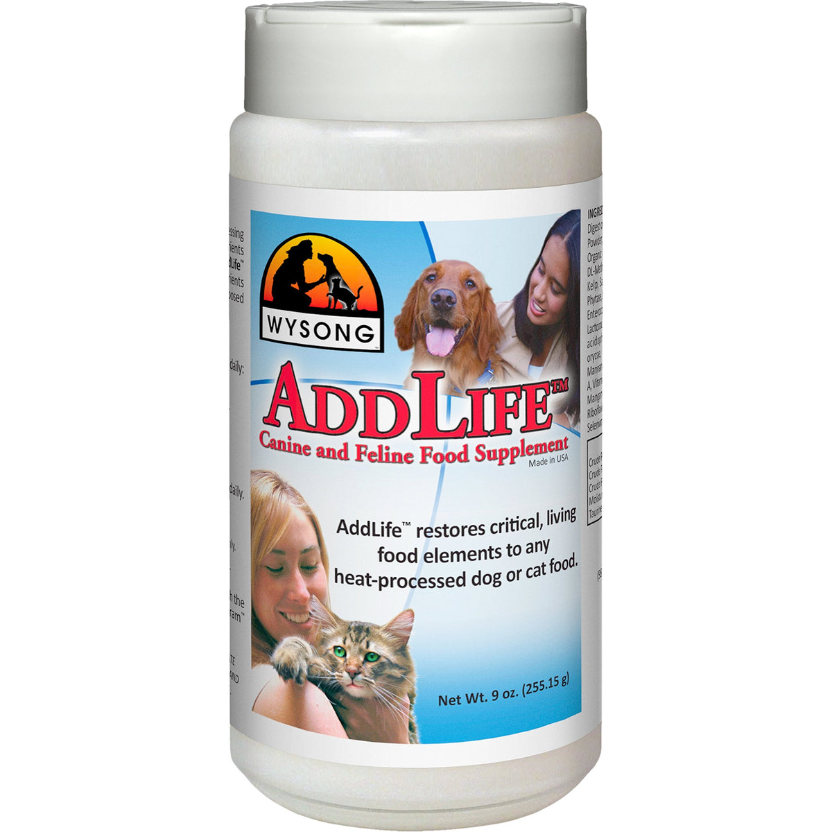 Wysong Addlife Canine/Feline Food Supplement For Dog/Cat - 9 Ounce Bottle