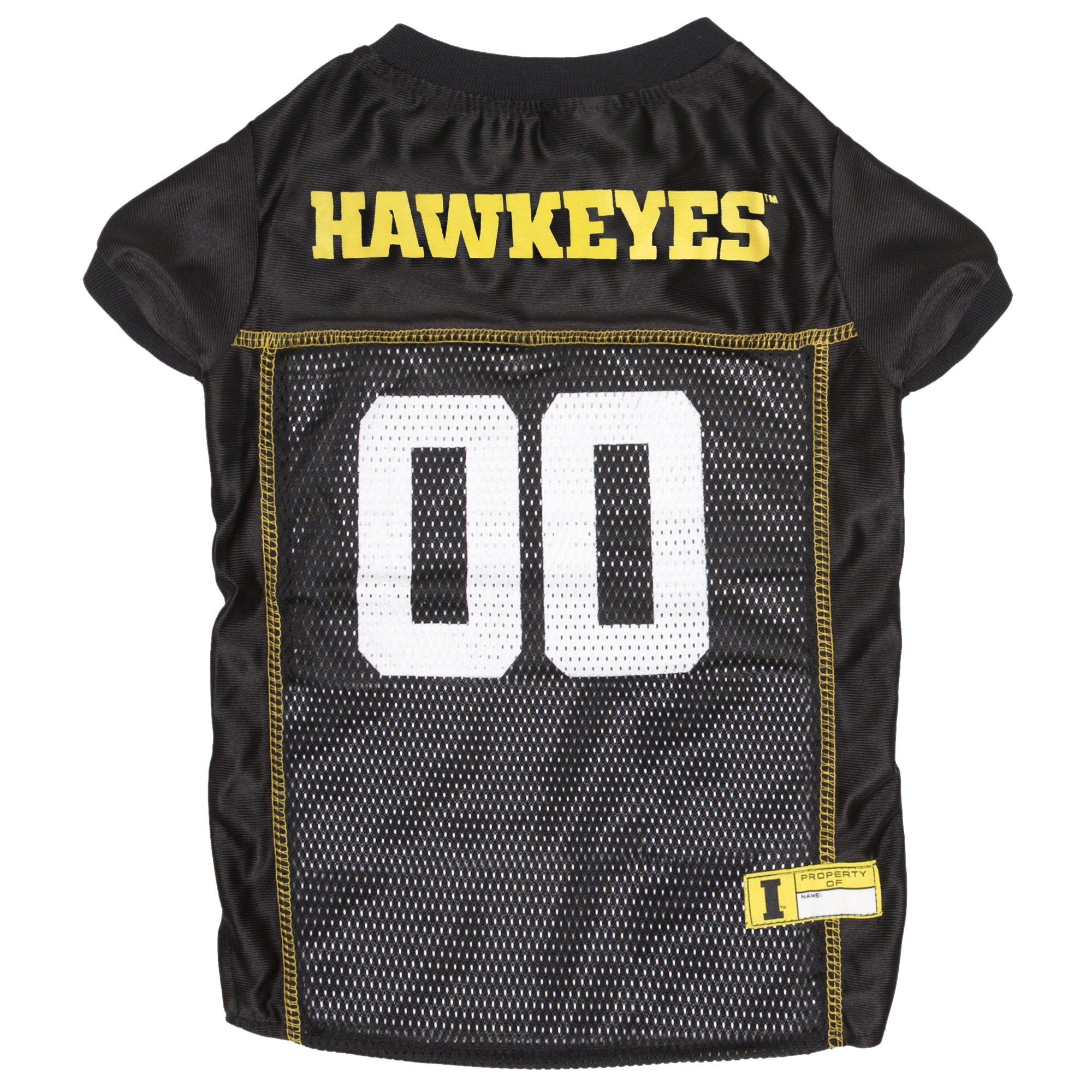 Pets First NCAA College Iowa Hawkeyes Mesh Jersey for DOGS & CATS, Small.Licensed Dog Jersey with your Favorite Football/Basketb