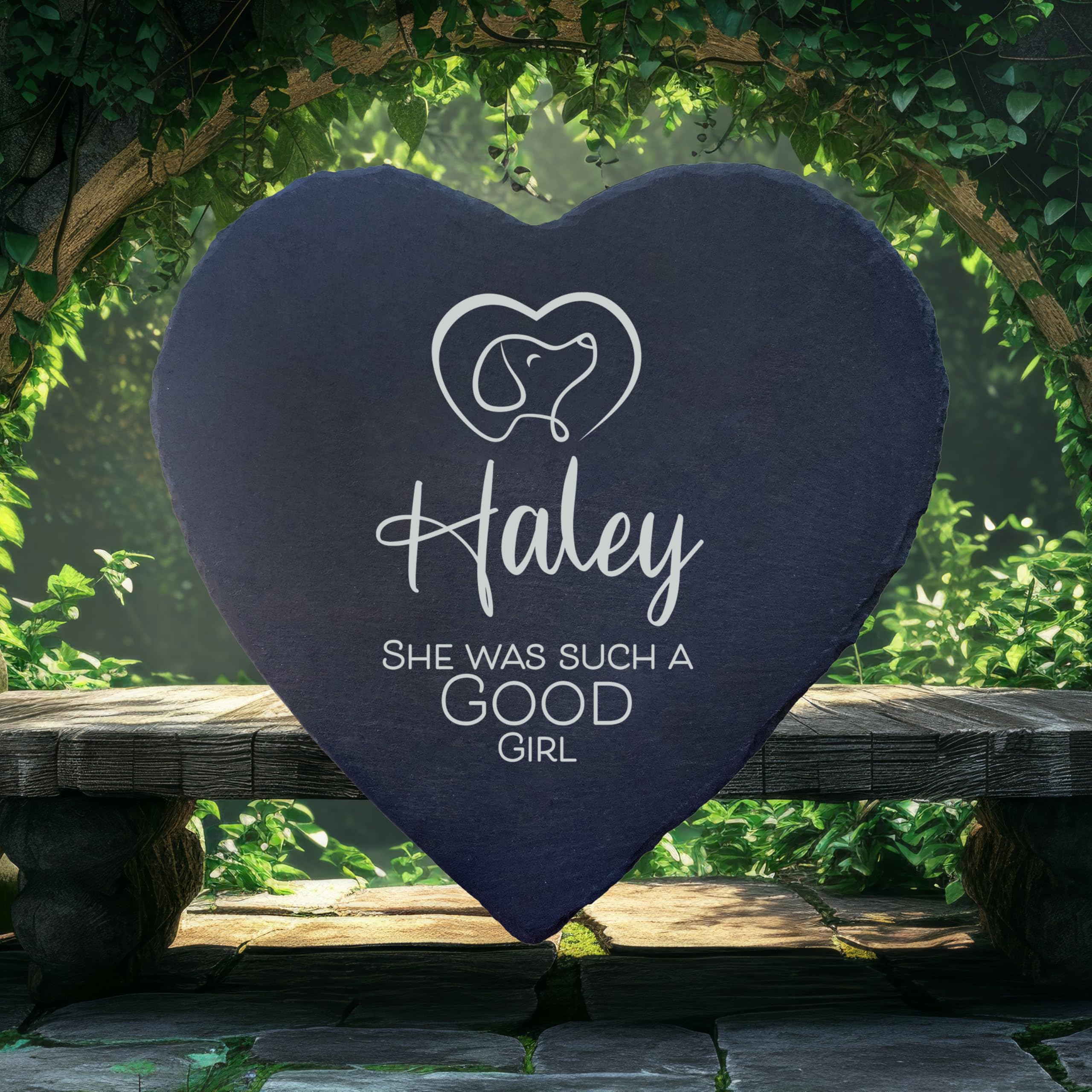 Timber Bubble Dog Memorial Gifts, Cemetery Decorations, Personalized Remembrance Garden Stone, Cat Lovers Dog Heaven Grave Marke