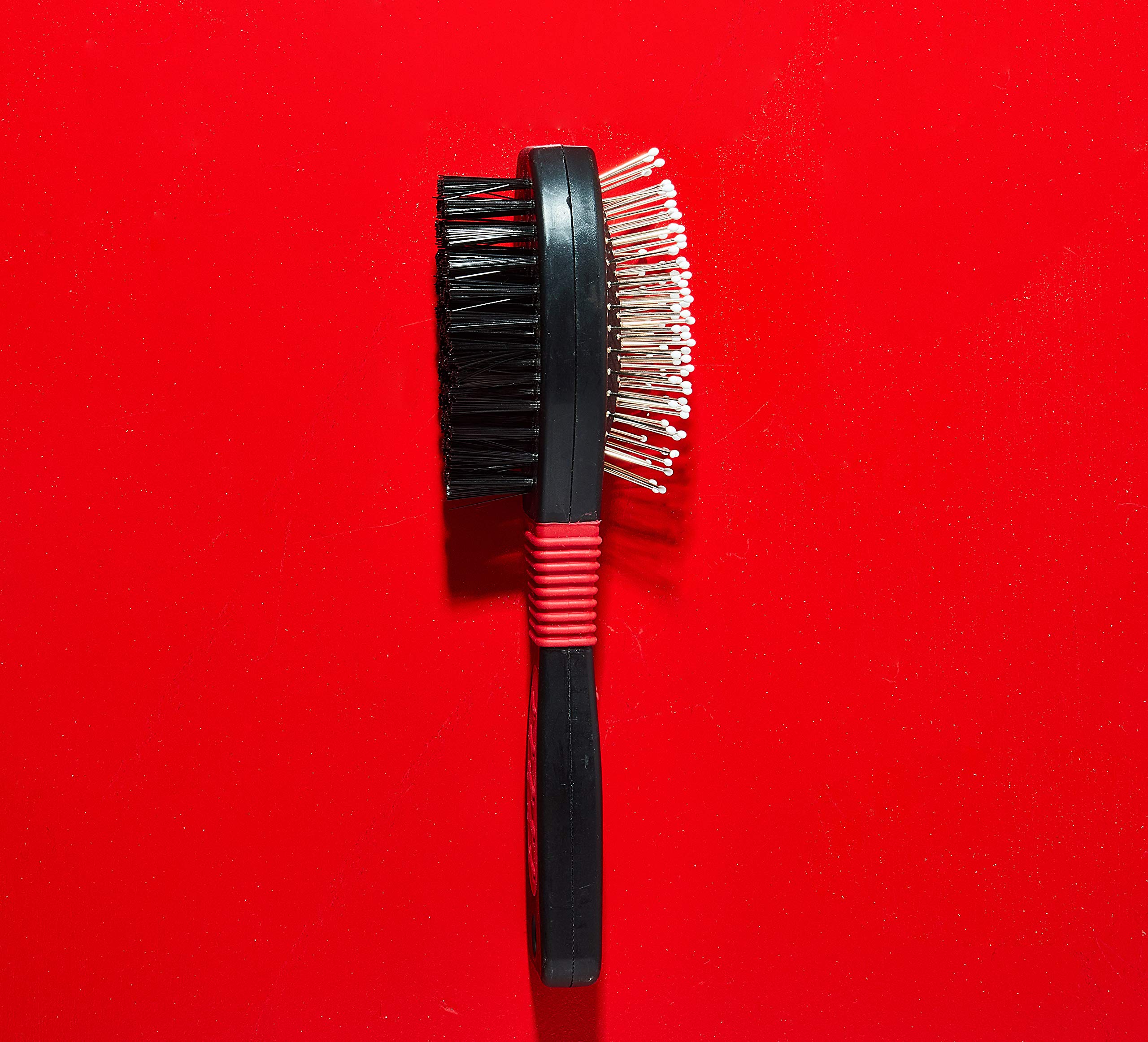 FURemover Grooming Brush & Comb Set, Suitable for All Coats, Includes One Flea Comb and One Dual-Sided Brush with Soft Bristles