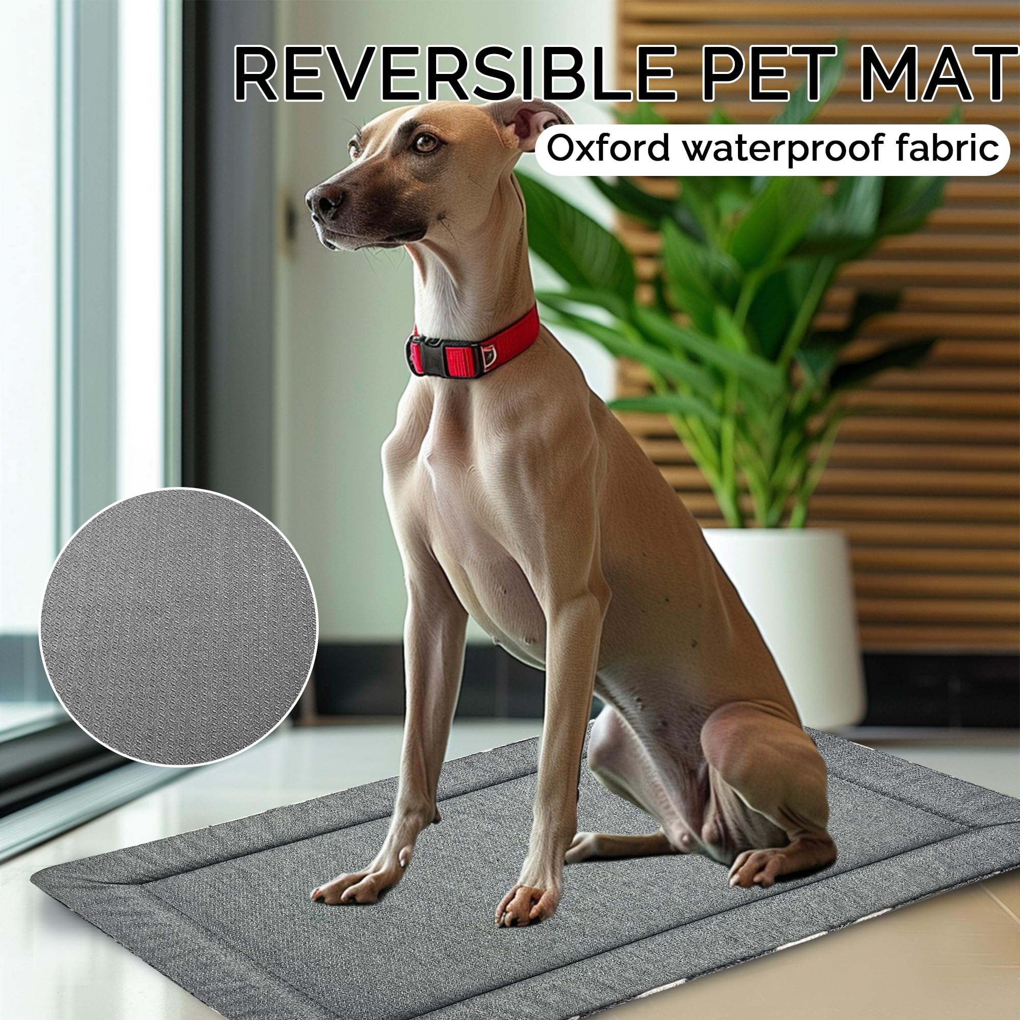 Dog Bed Mat - Dog Crate Pad - Reversible Dog Mat For Pet Comfort - Soft Bed Crate Pads With Dual-Sided Design For All Seasons -