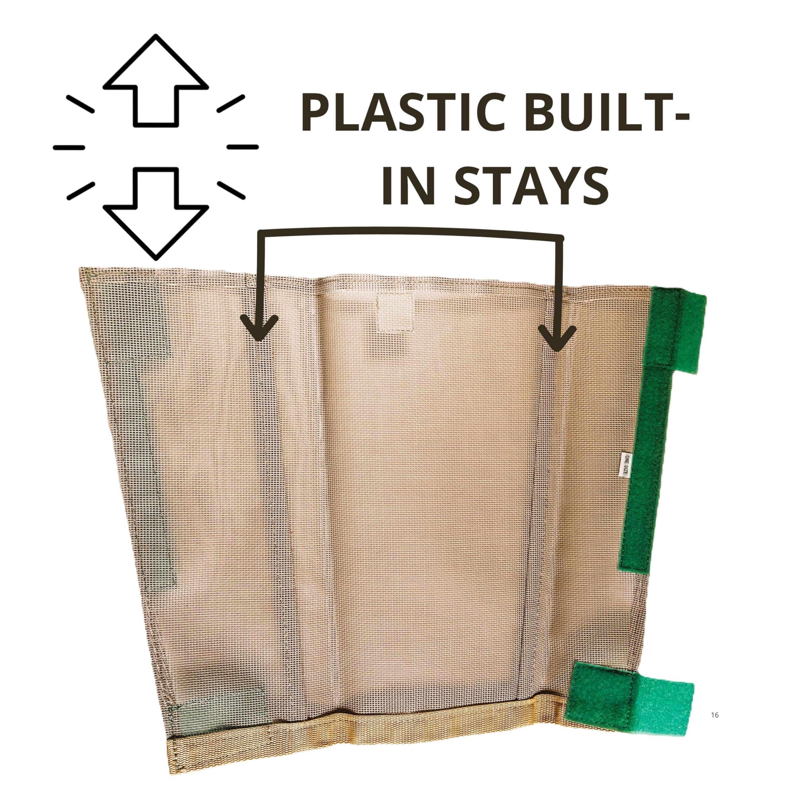 Horse Fly Boots, Medium-Size, Breathable Plastic Mesh, Fly Leggings For Horses, Set Of 4 Loose-Fitting Boots