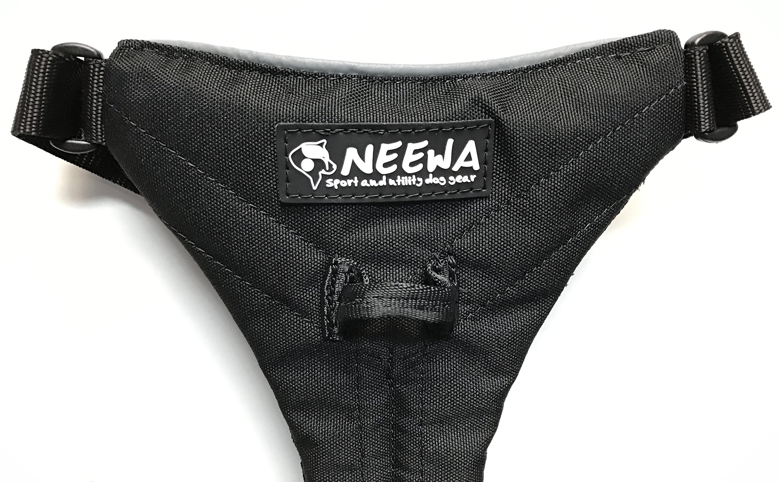 Neewa No Pull Harness With Handle For Medium And Large Dogs (X-Large, Black) - Ideal For Walking And Hiking - Back And Front Lea