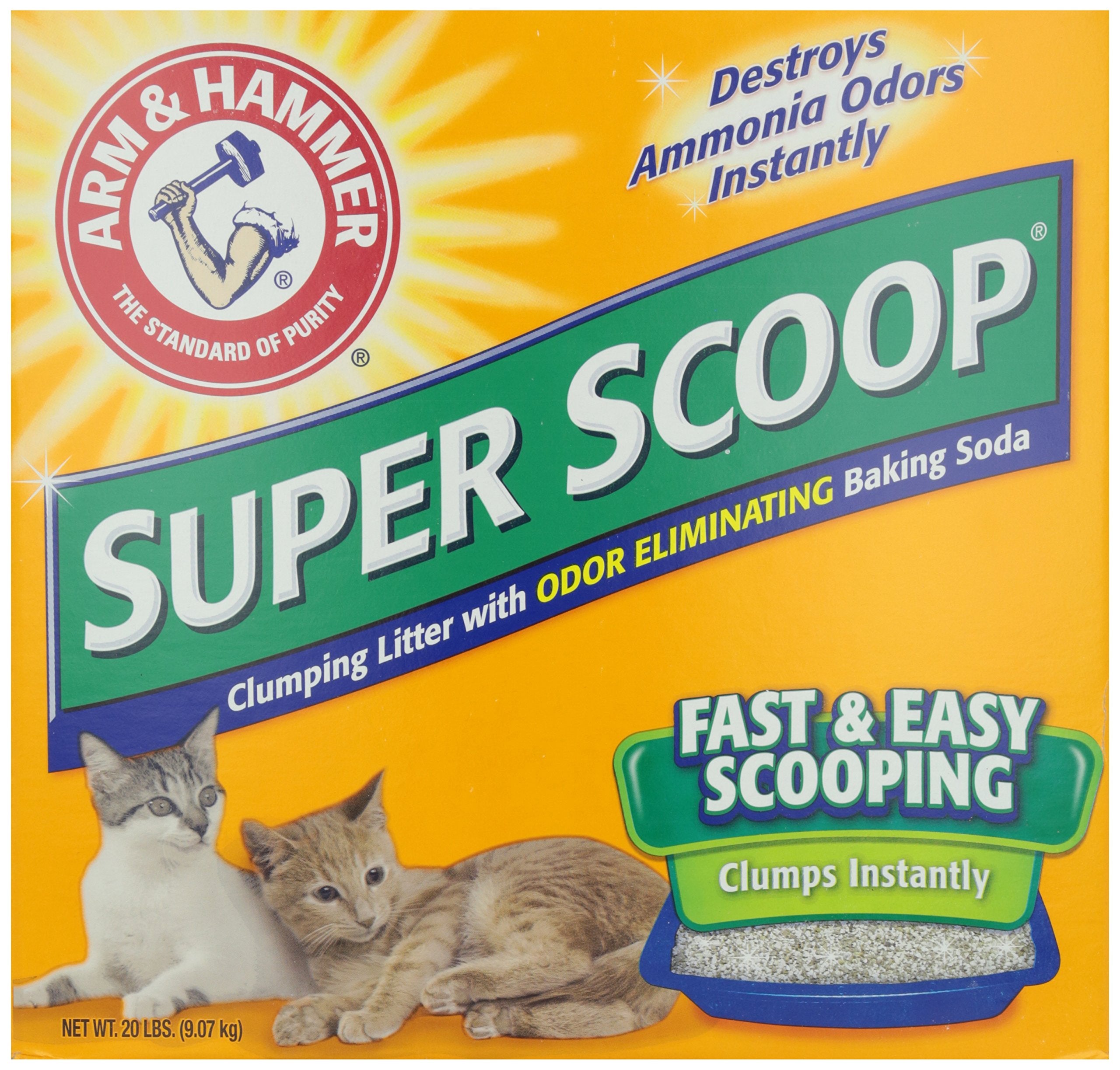 Arm & Hammer Scoopable Super Clumping Fresh Cat Litter, 20 lb