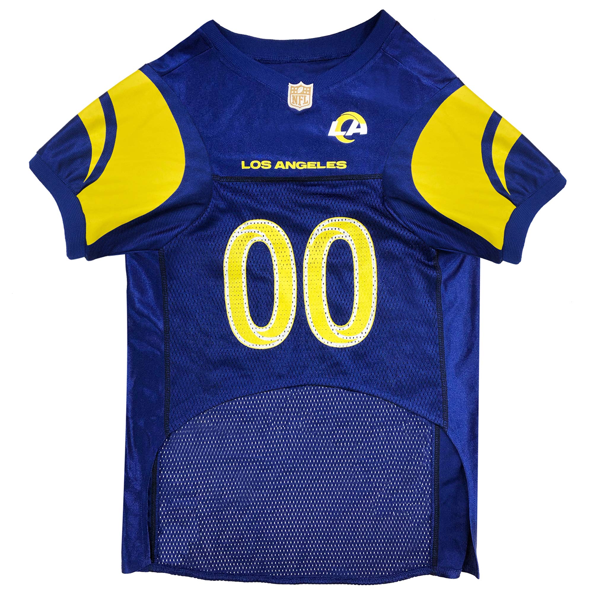 NFL Los Angeles Rams Dog Jersey, Size: Medium. Best Football Jersey Costume for Dogs & Cats. Licensed Jersey Shirt