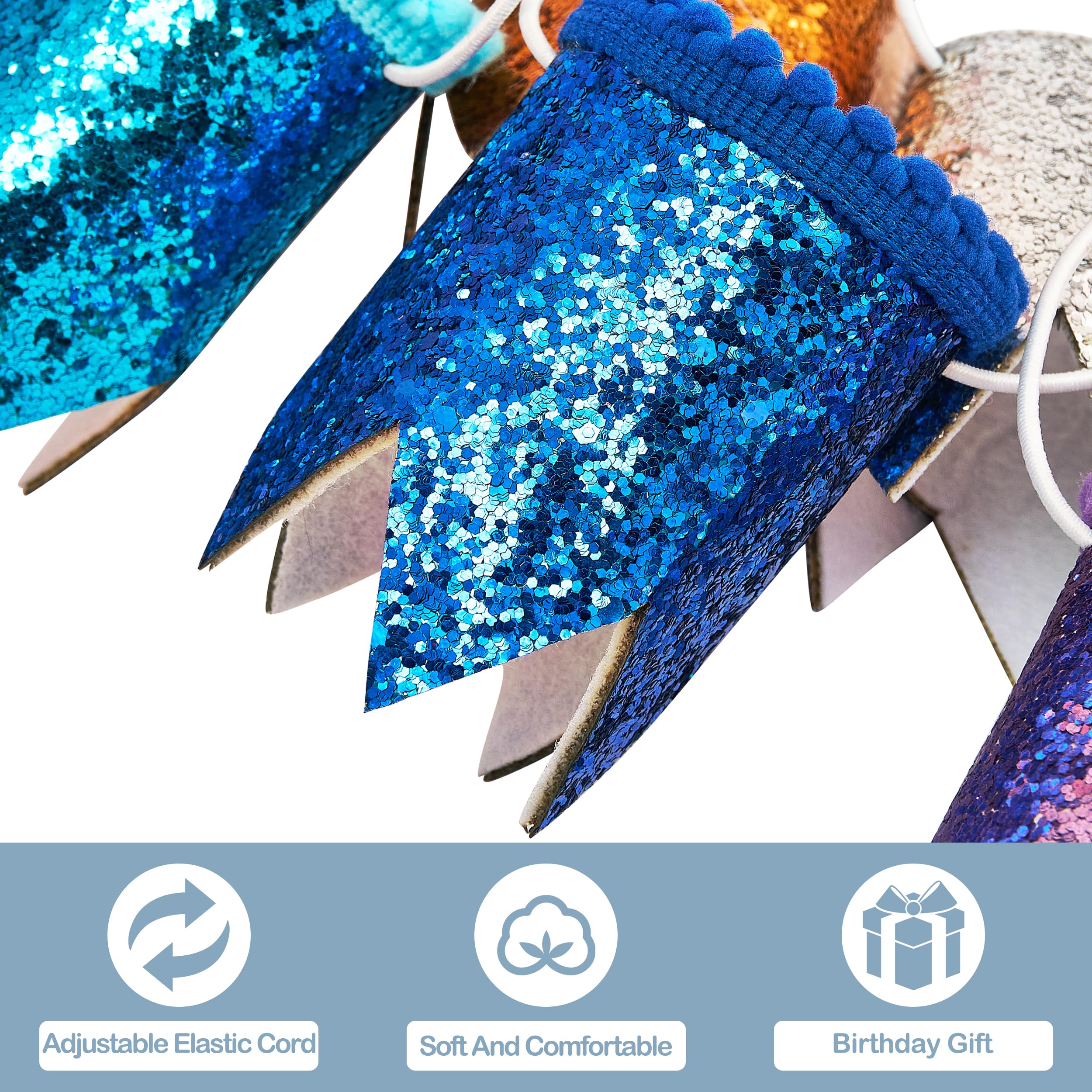 Pet Show 10 Pack Mini Small Dog Crown Hat Dog Birthday Party Hats Adjustable Headband Hats Cat Rabbit Hats For Holiday Wedding P