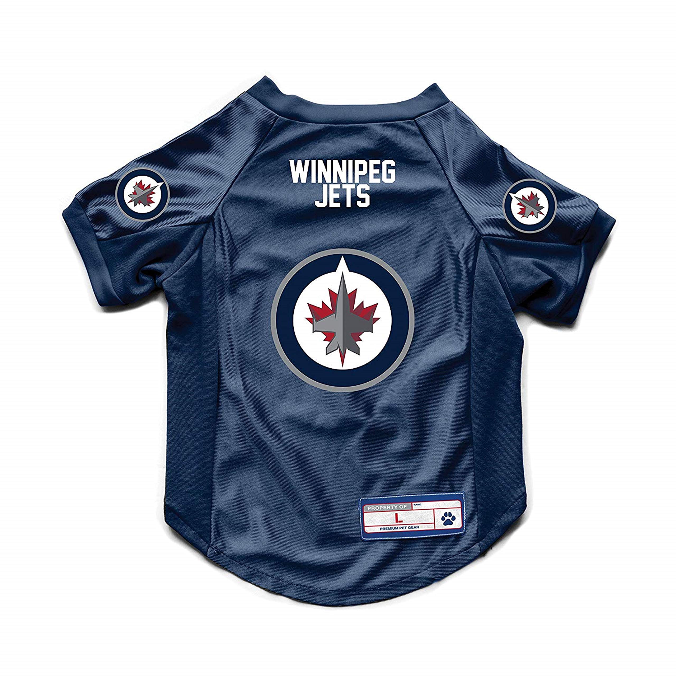 Winnipeg Jets Pet Jersey Stretch Size Xl - Special Order