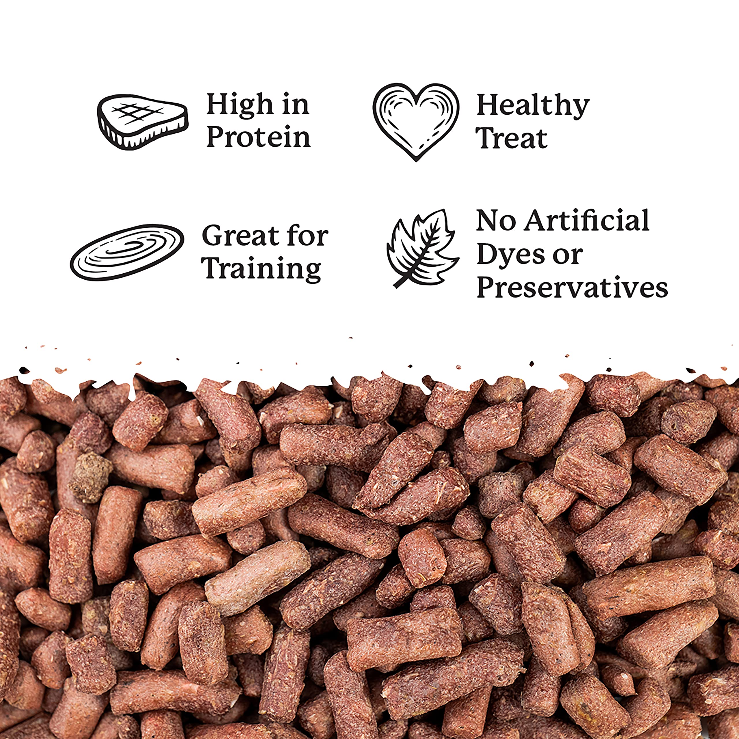 Dr. Harveys Rabbit Bites Freeze-Dried Raw Dog Treats - Single Ingredient, All-Natural Rabbit Meat Protein for Dogs, Allergen-Fr