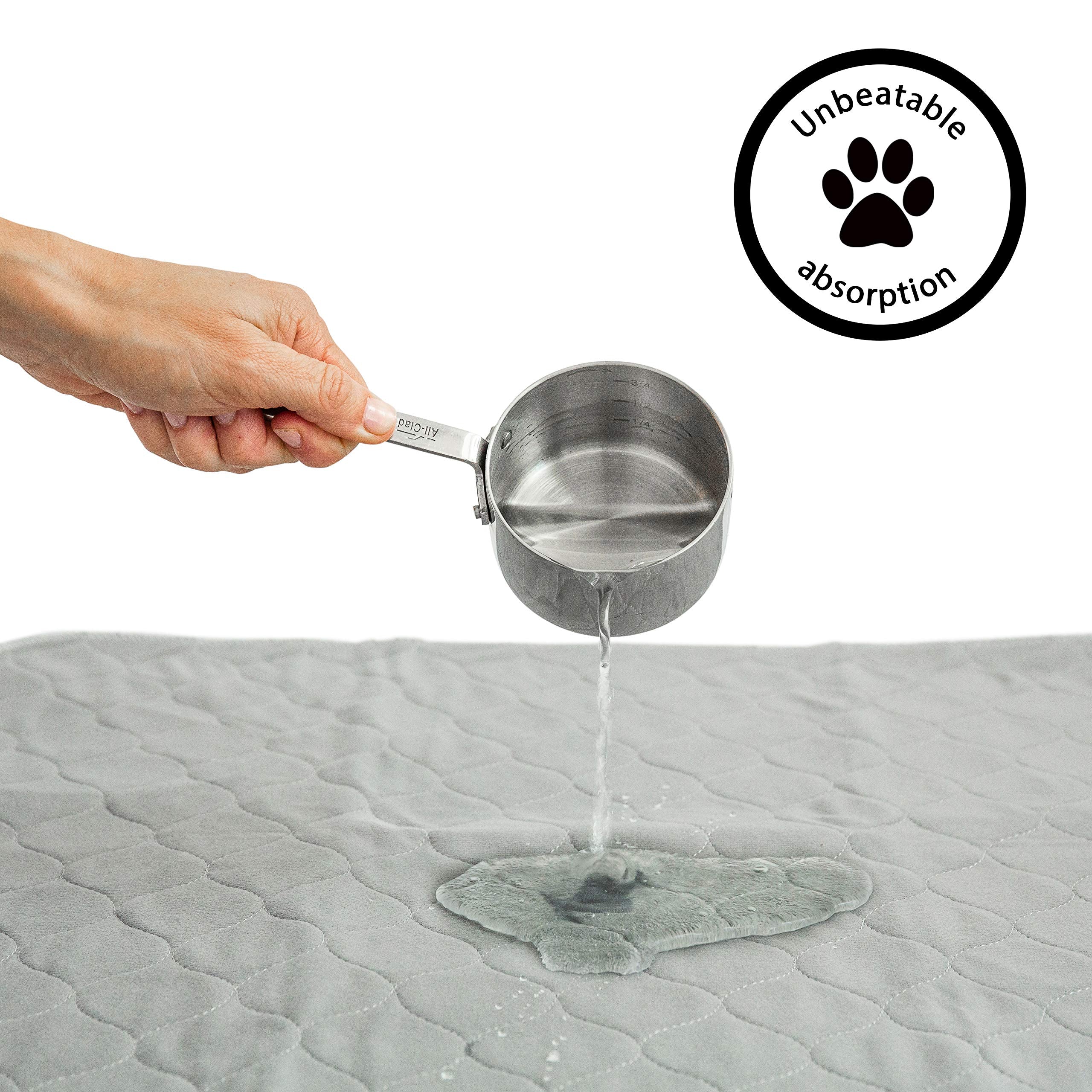 Rocket & Rex Washable Pee Pads For Dogs | Reusable Puppy Pads And Piddle Pads For Dogs | Waterproof, Absorbent, Easy Cleanup | Tons Of Uses In Home | Reduces Waste | Small - Medium Breeds