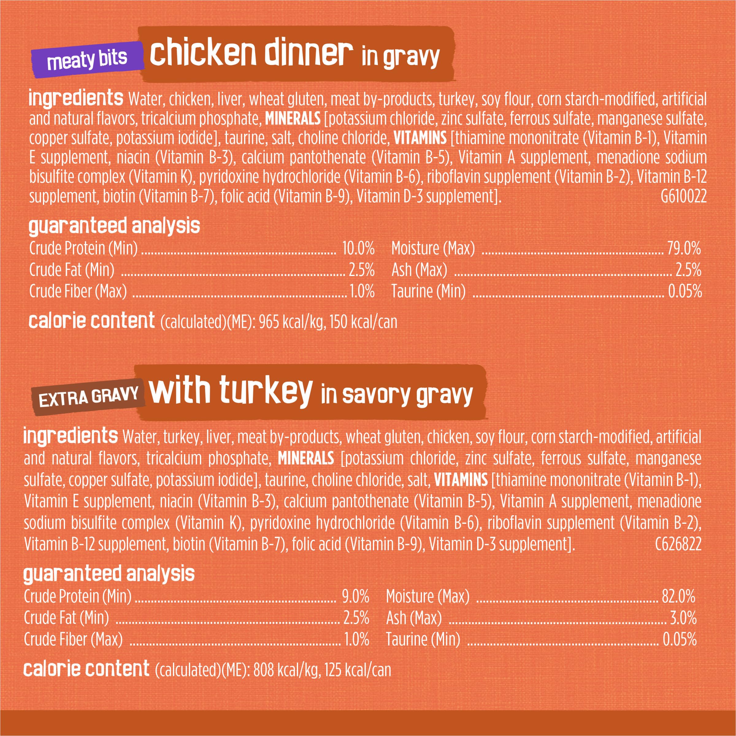 Purina Friskies Wet Cat Food Gravy Variety Pack, TurChicken Extra Gravy Chunky, Meaty Bits and Prime Filets - 48 ct. Can