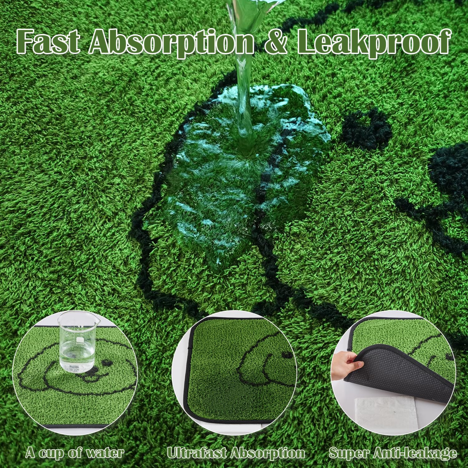 Qeils Reusable Puppy Pads, Washable Pee Pads For Dogs 4 Pack Durable Absorbent Leakproof Dog Training Pads For Home Or Travel, N