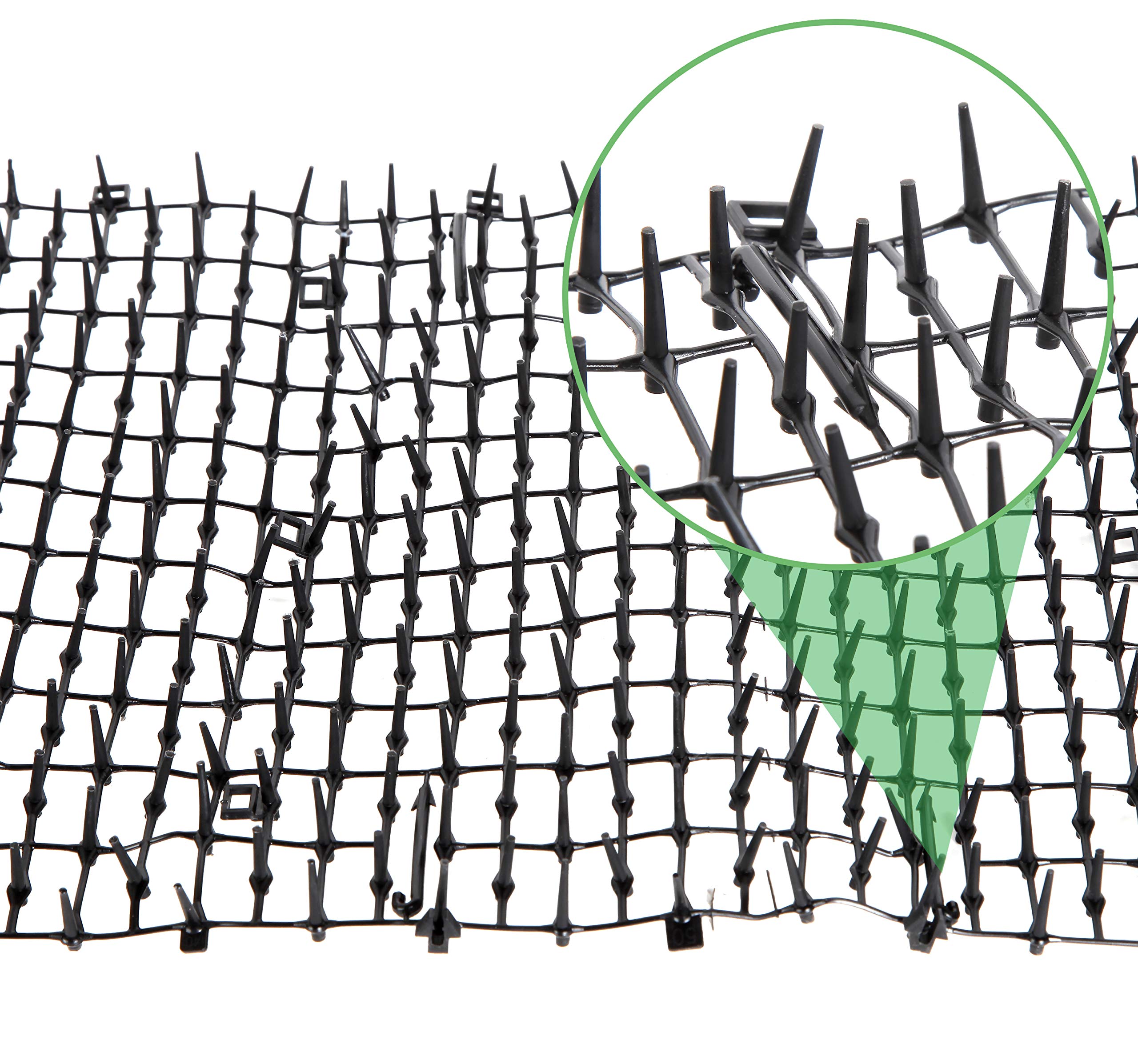 Tapix Cat Scat Mat With Spikes Digging Stopper (8 Ft.) Anti-Cat Network Cat Strips, Cat Deterrent Mat For Indoor And Outdoor With 6 Staples