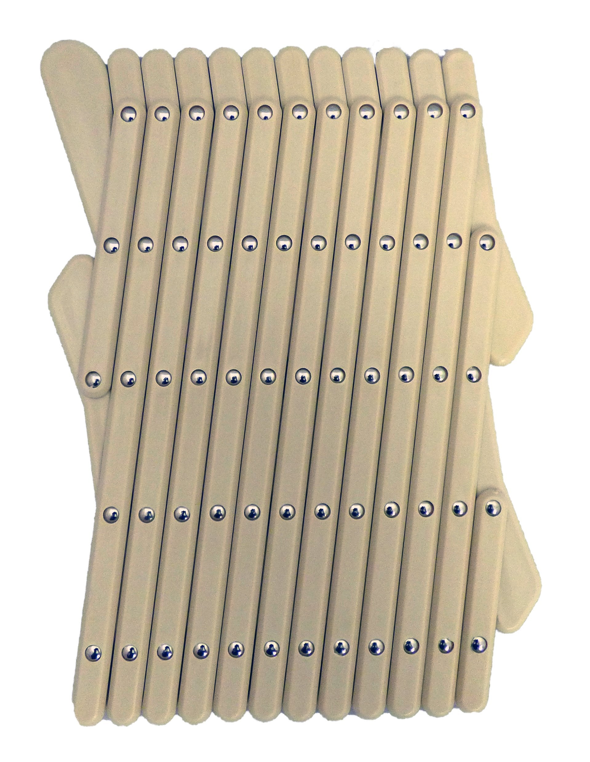 Dog Window Guard Gate Vent - Expandable Car Window Ventilation Safe Guard Grill (Large, Beige)