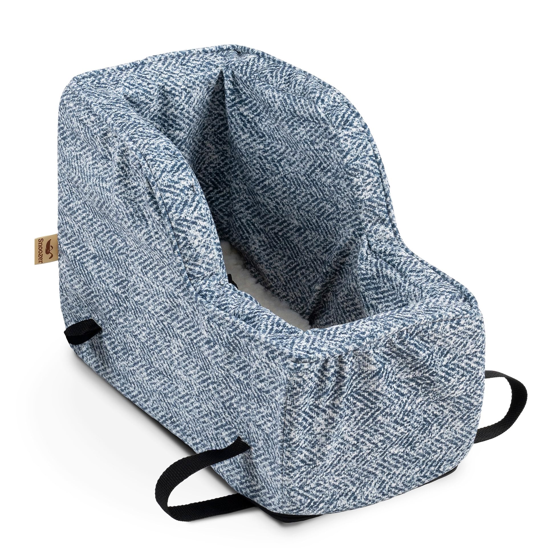 Snoozer Luxury High Back Console Pet Car Seat - Show Dog Collection, Small - Palmer Indigo